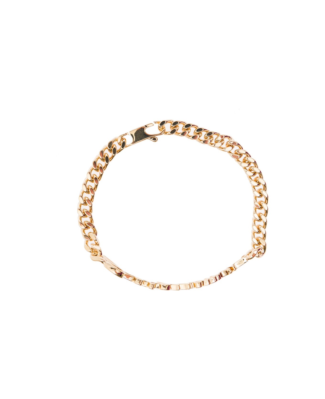 Jacquemus Gold-tone La Gourmette Logo Chain Link Bracelet In Brass ...