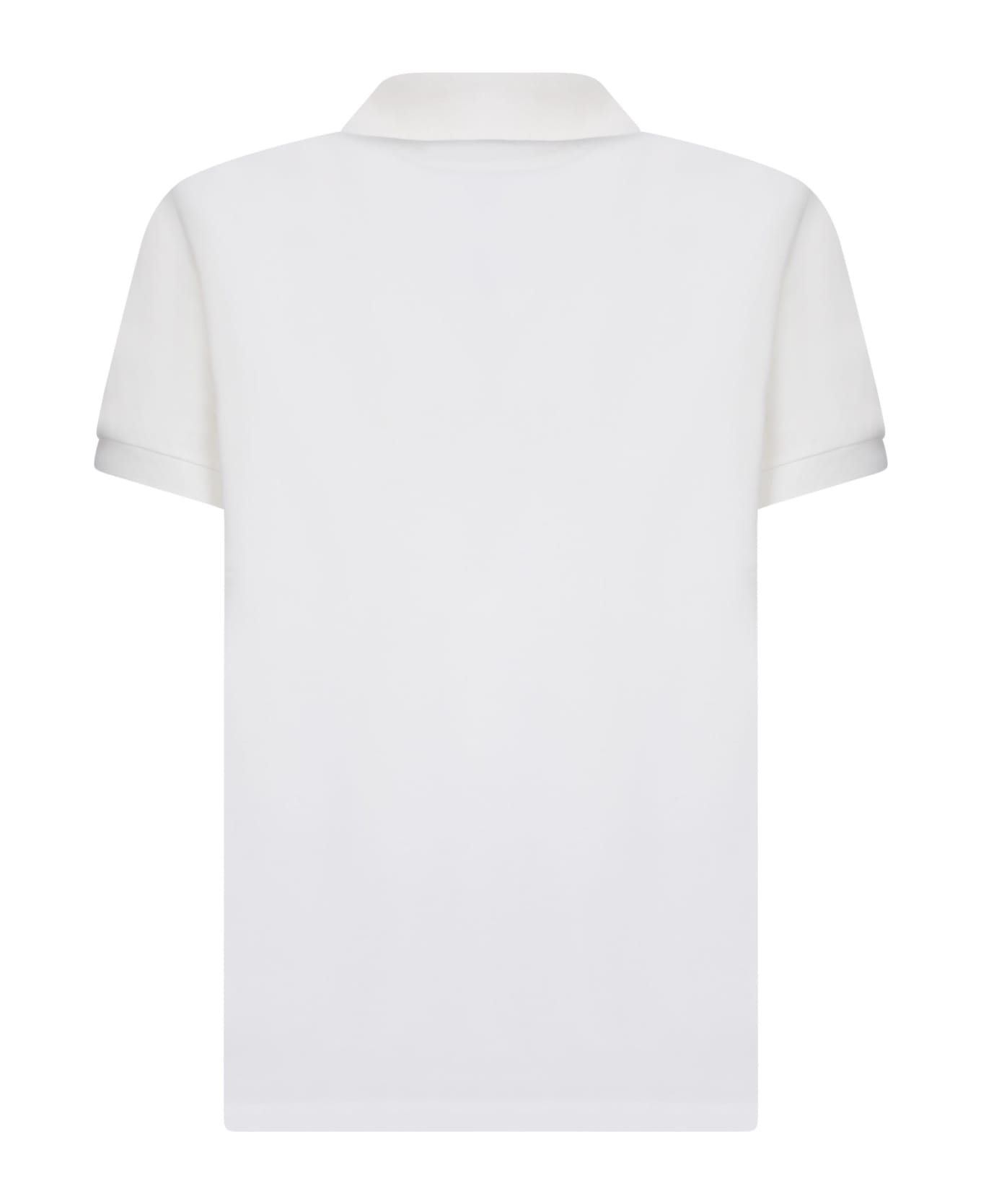 Paul Smith Striped Motif White Polo Shirt - White