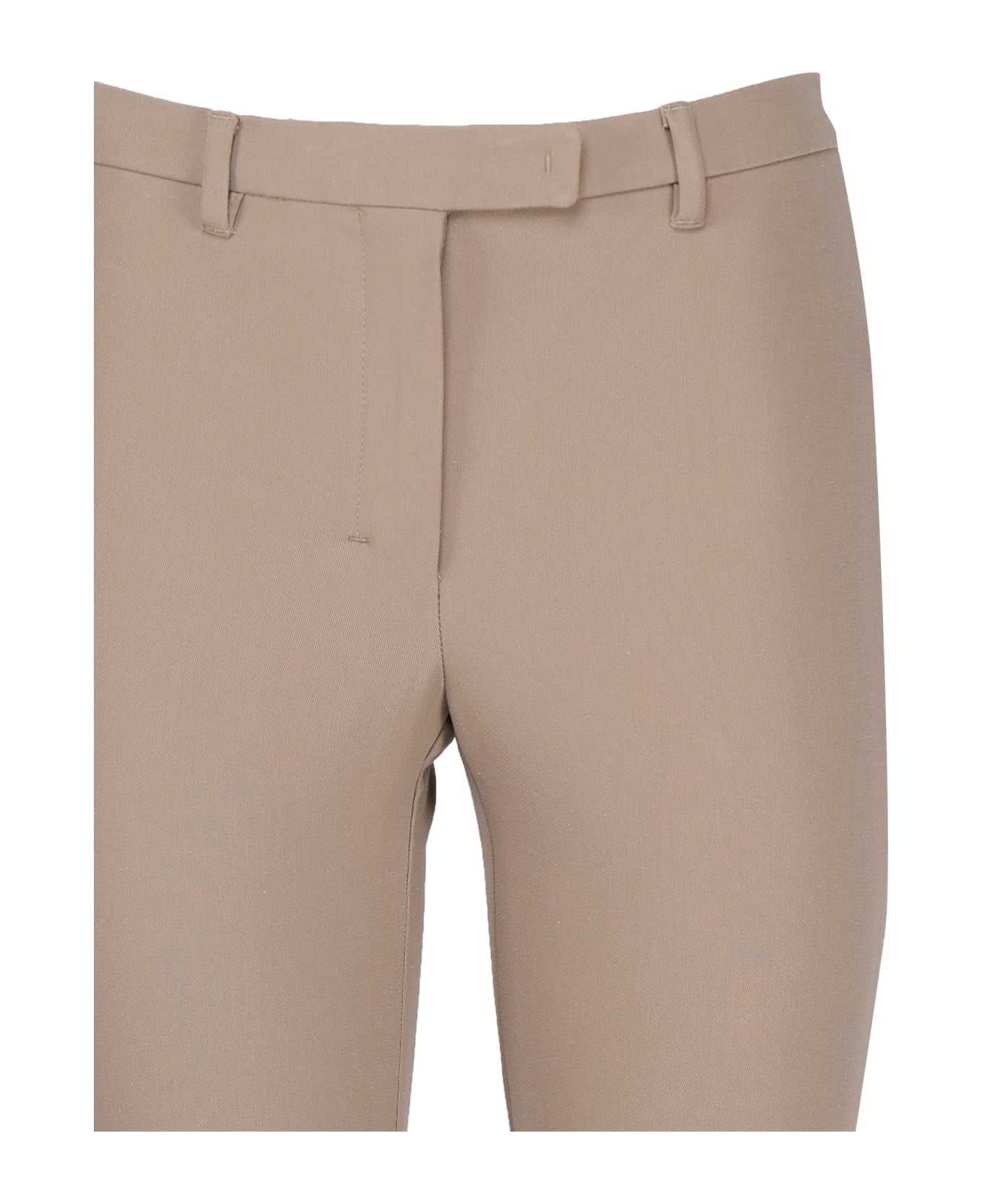 'S Max Mara Fluid Fabric Trousers - Cammello