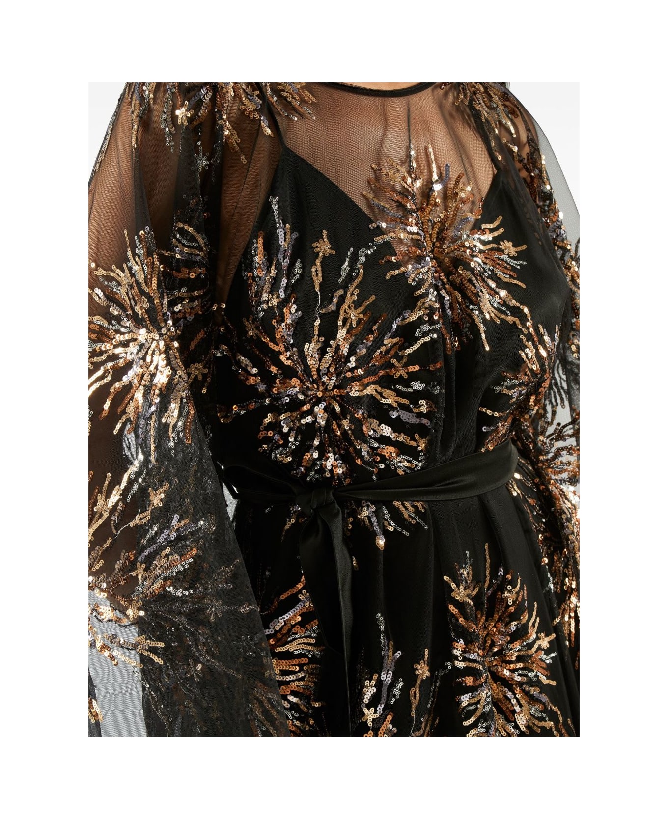 Taller Marmo Gran Soleil Long Kaftan - Black