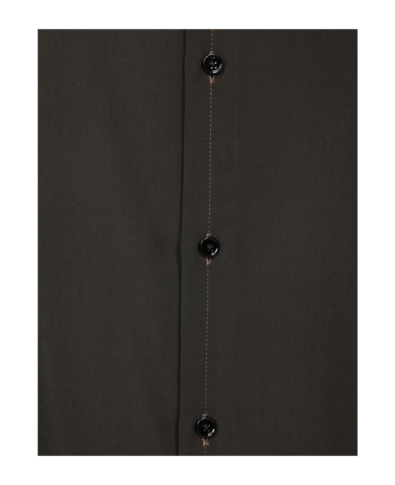 Lemaire Shirt In Brown Viscose - Dark Espresso