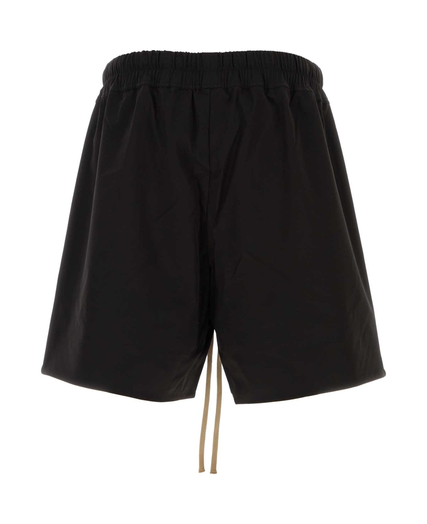 Fear of God Black Stretch Nylon Blend Bermuda Shorts - BLACK
