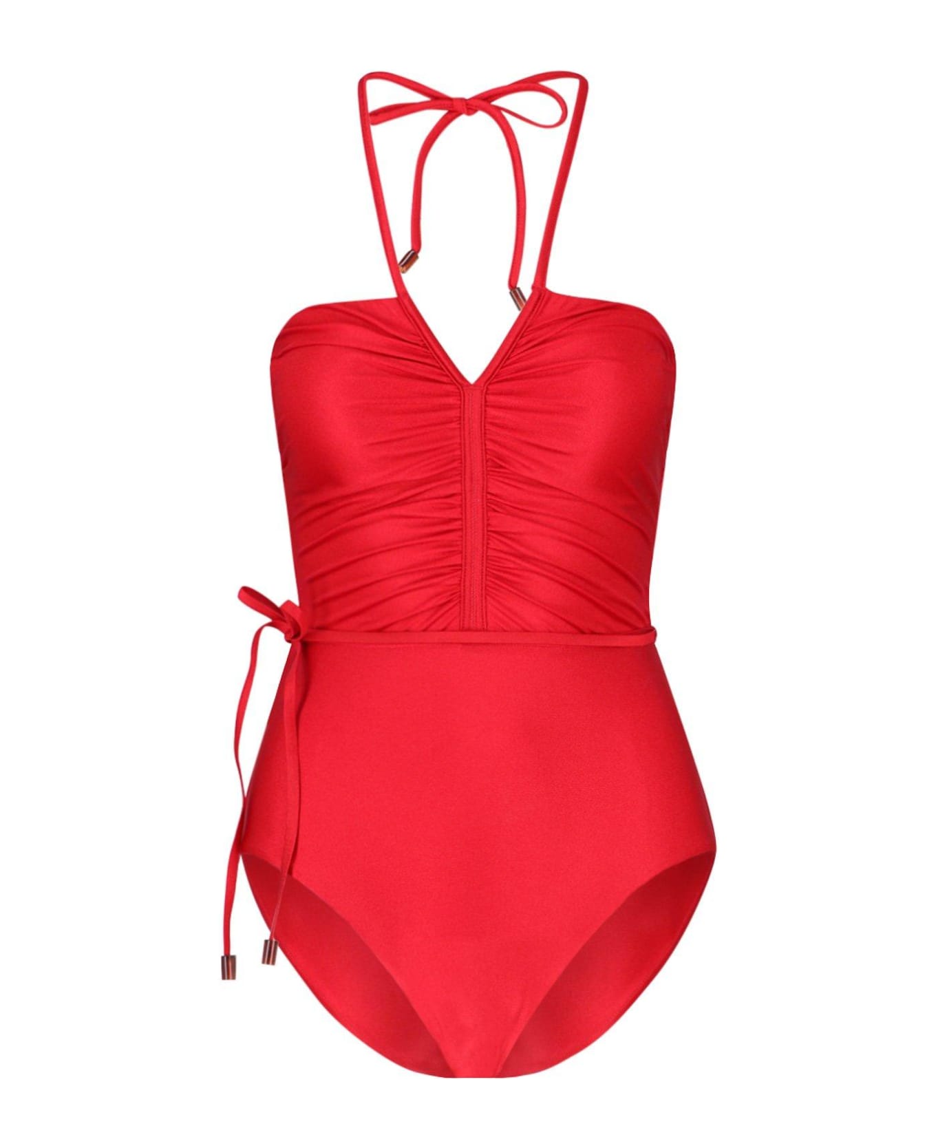 Zimmermann The Clover Ruched Halterneck Swimsuit ワンピース