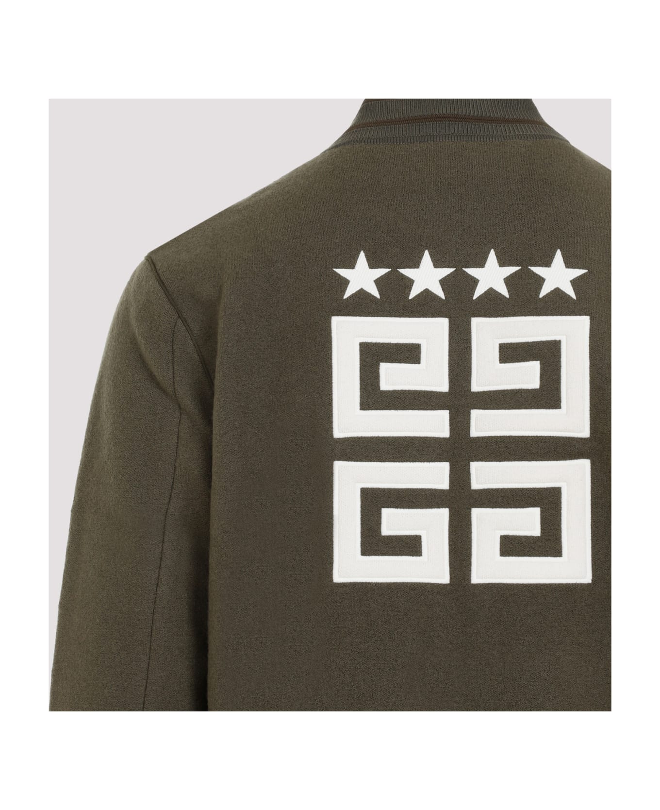 Givenchy Knitted Varsity Jacket - Khaki