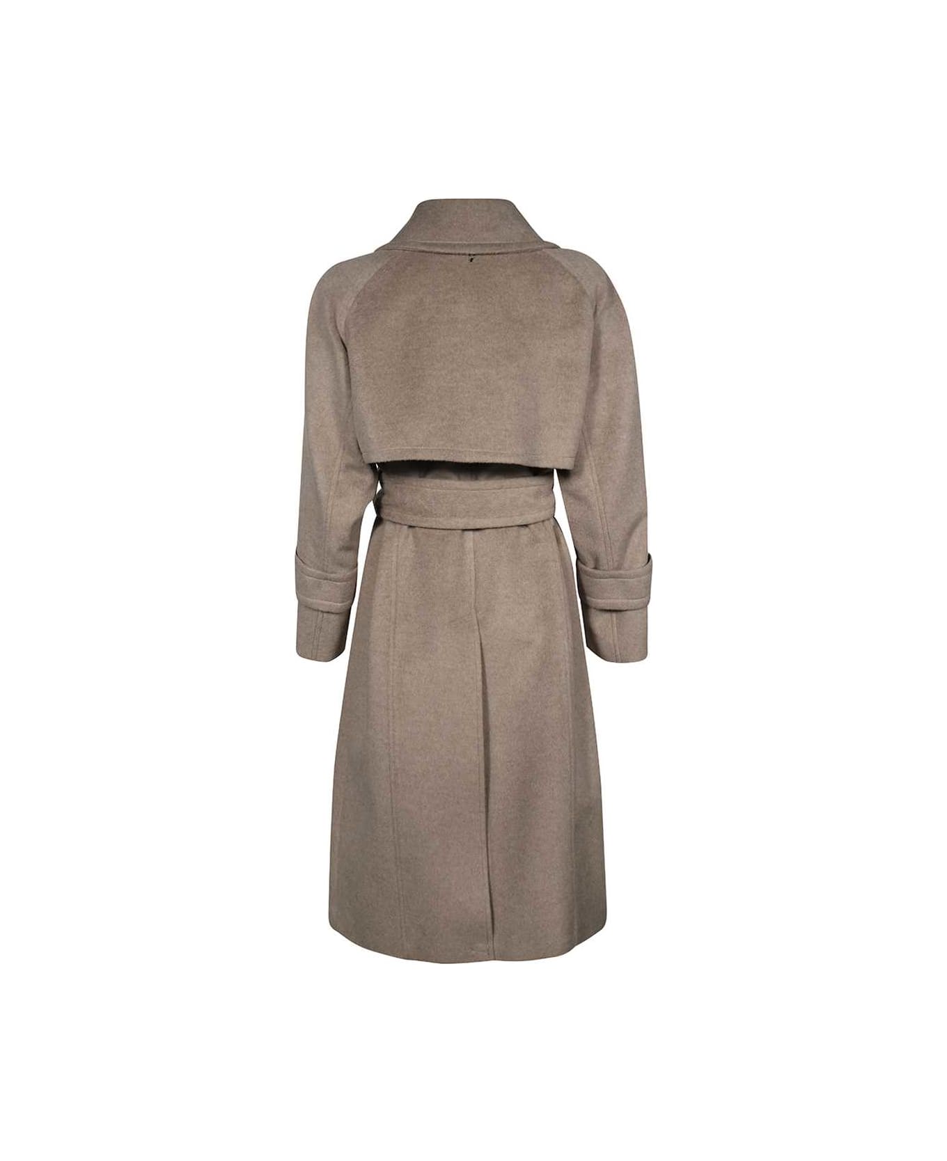 Dondup Double-breasted Wool Coat - Beige