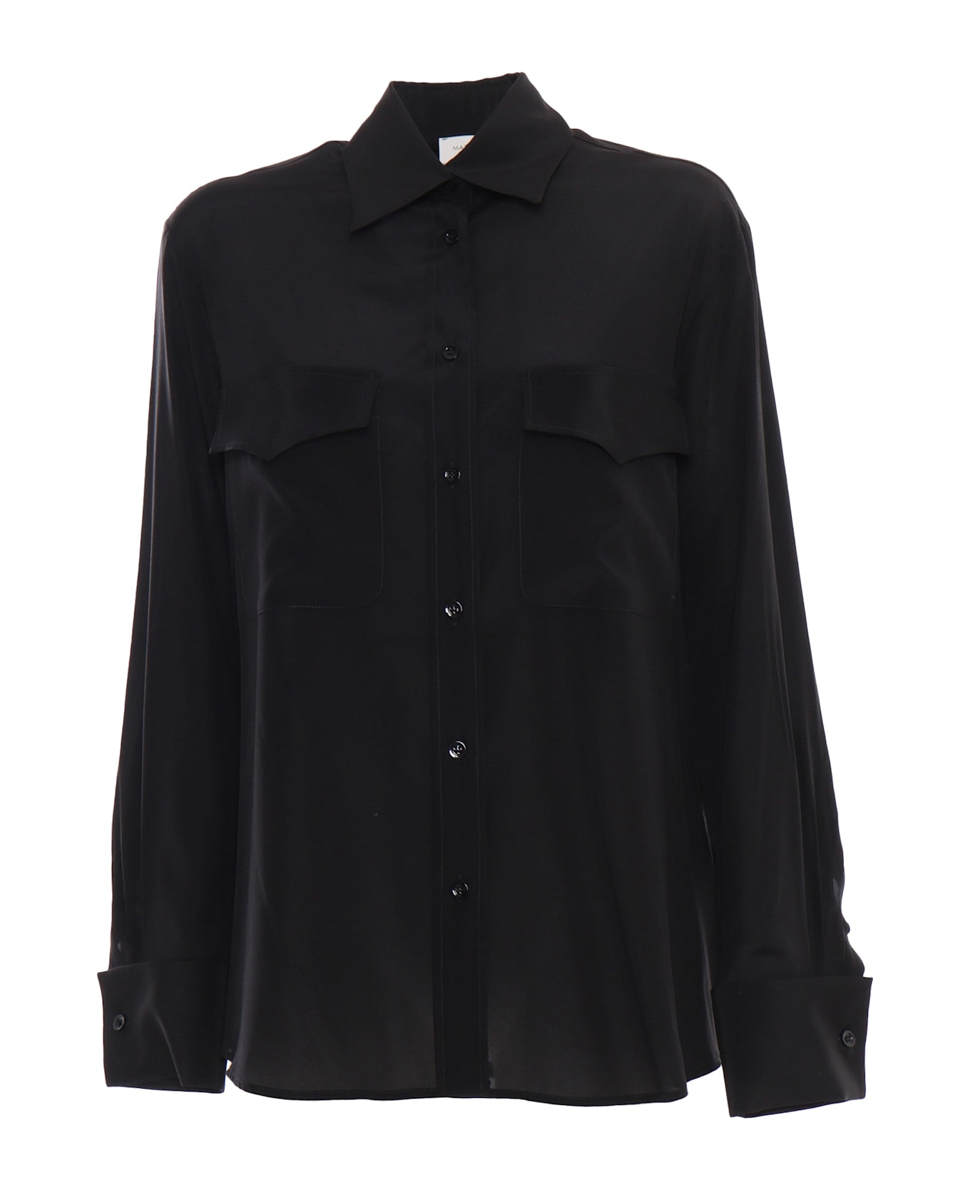 Mazzarelli Michela Silk Shirt - BLACK