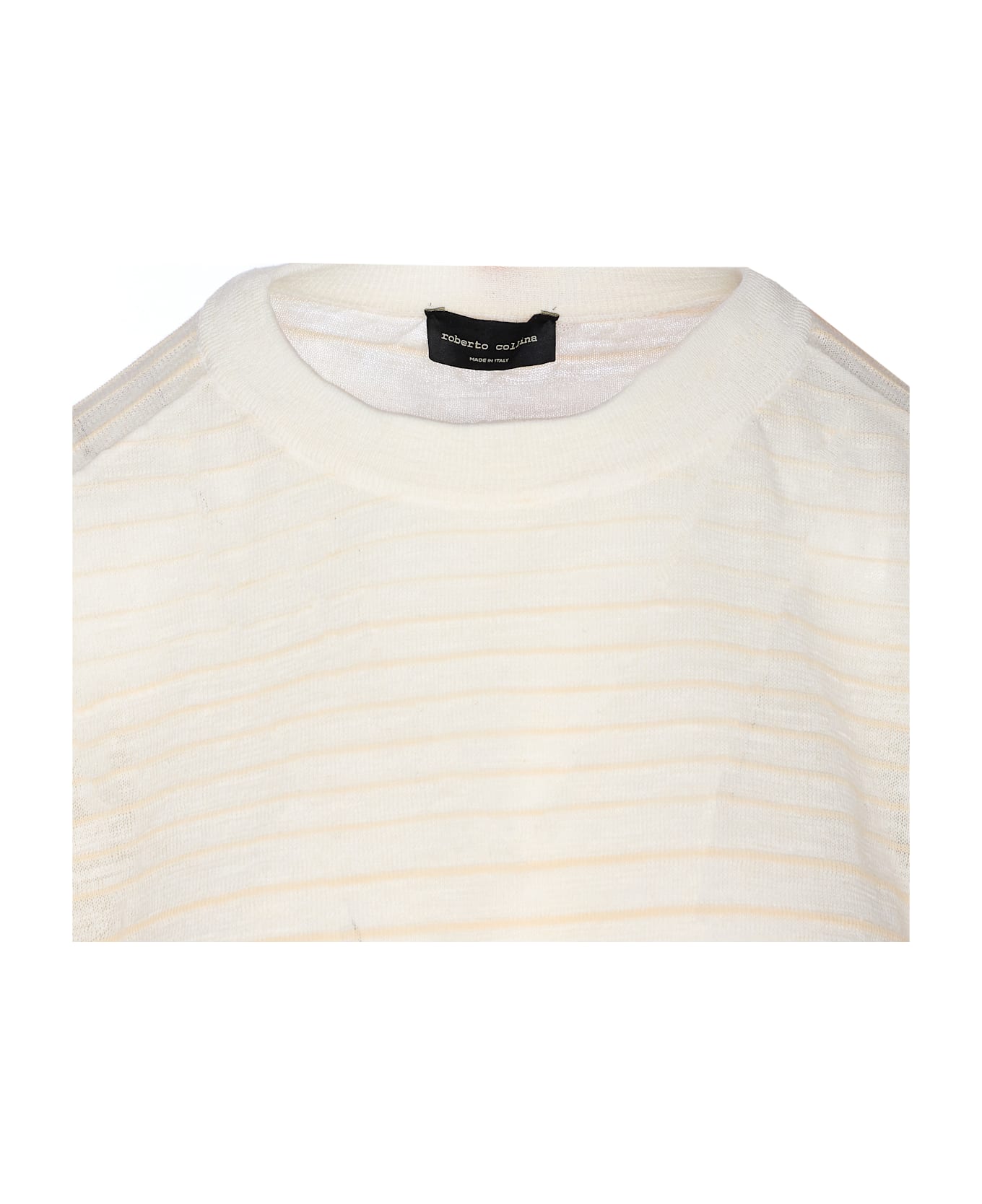 Roberto Collina Striped T-shirt - White