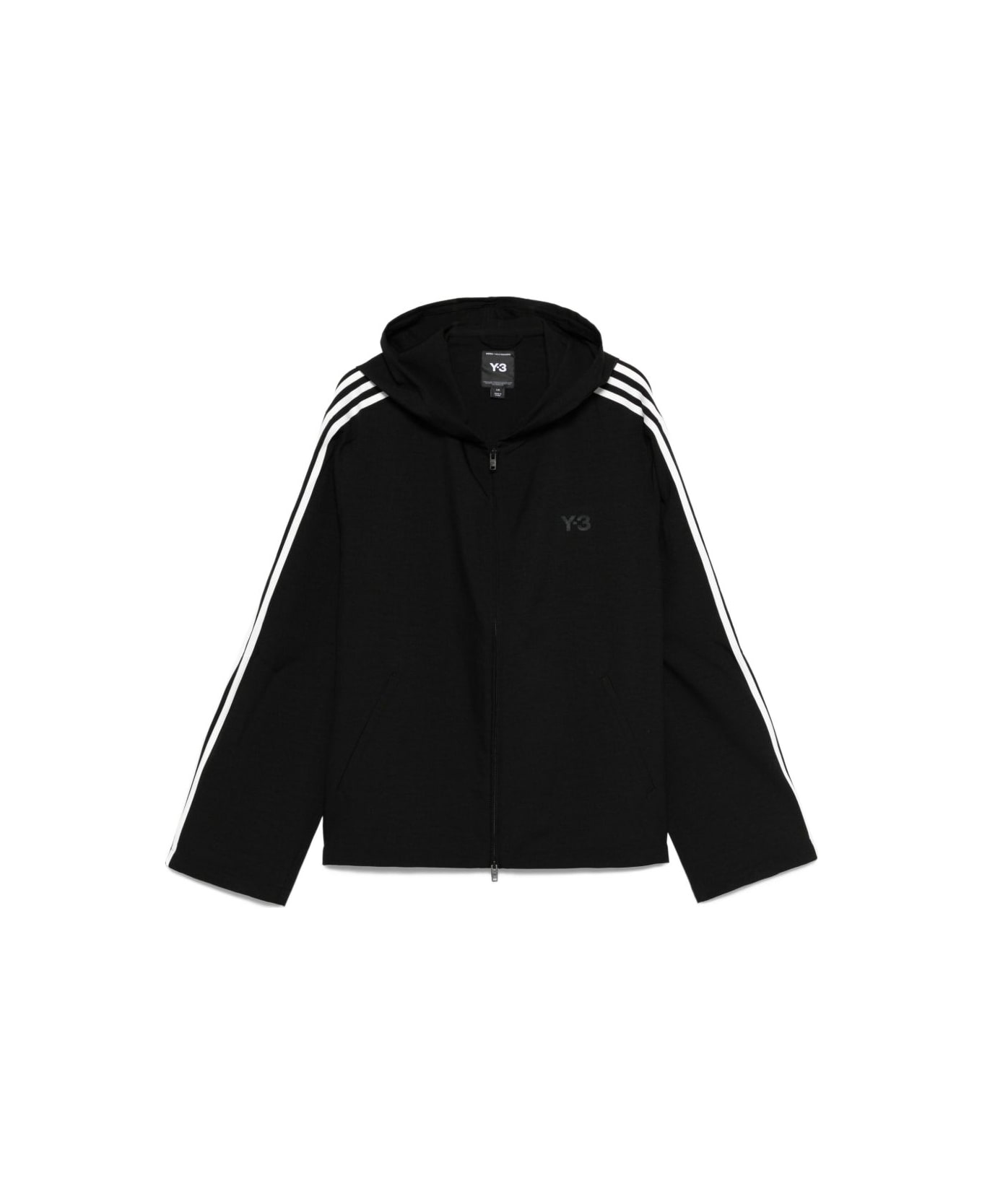 Y-3 Logo Zipped Blouson Jacket - Black