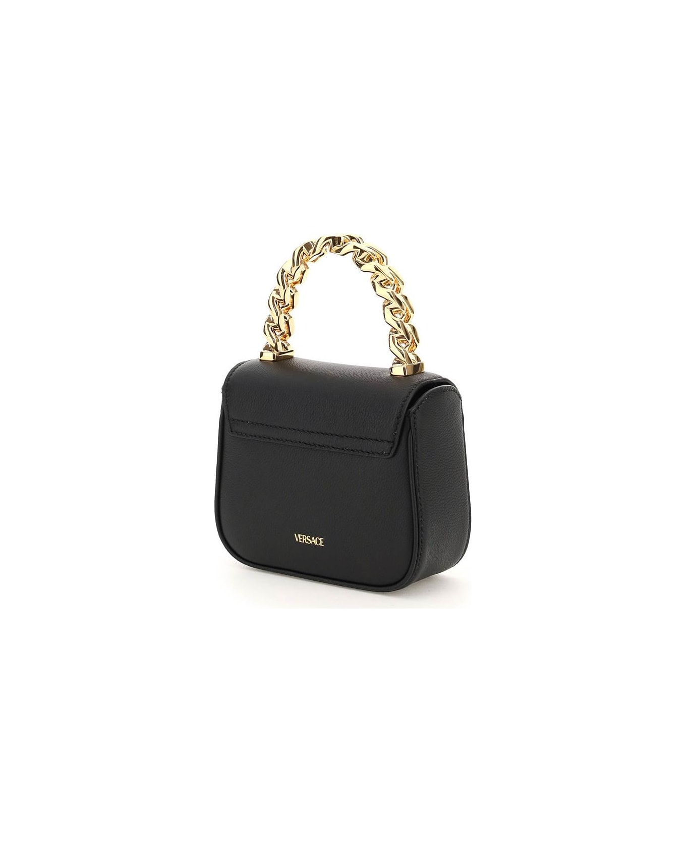Versace Leather 'la Medusa' Mini Bag - Black