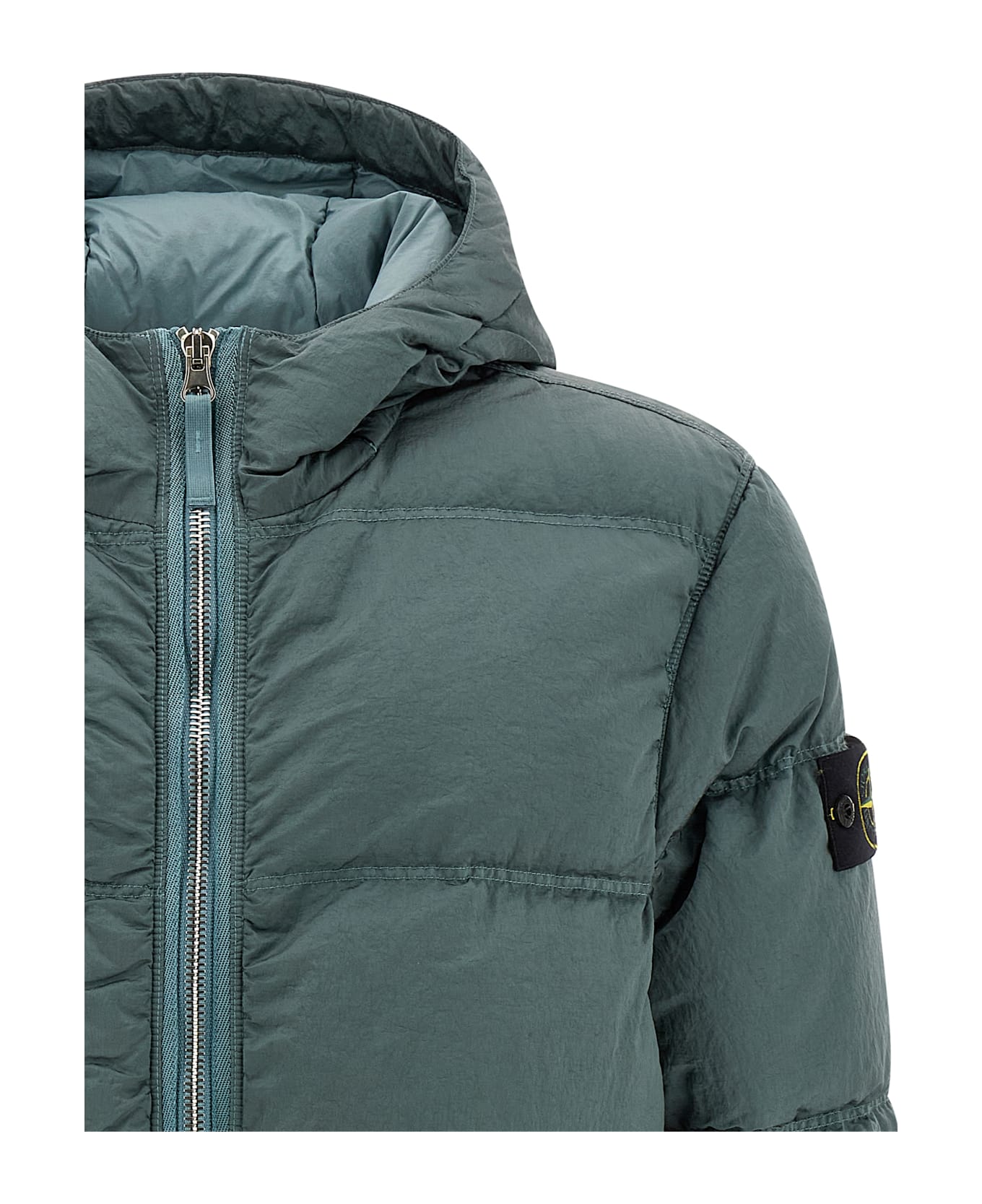 Stone Island Metal Nylon Down Jacket - Green
