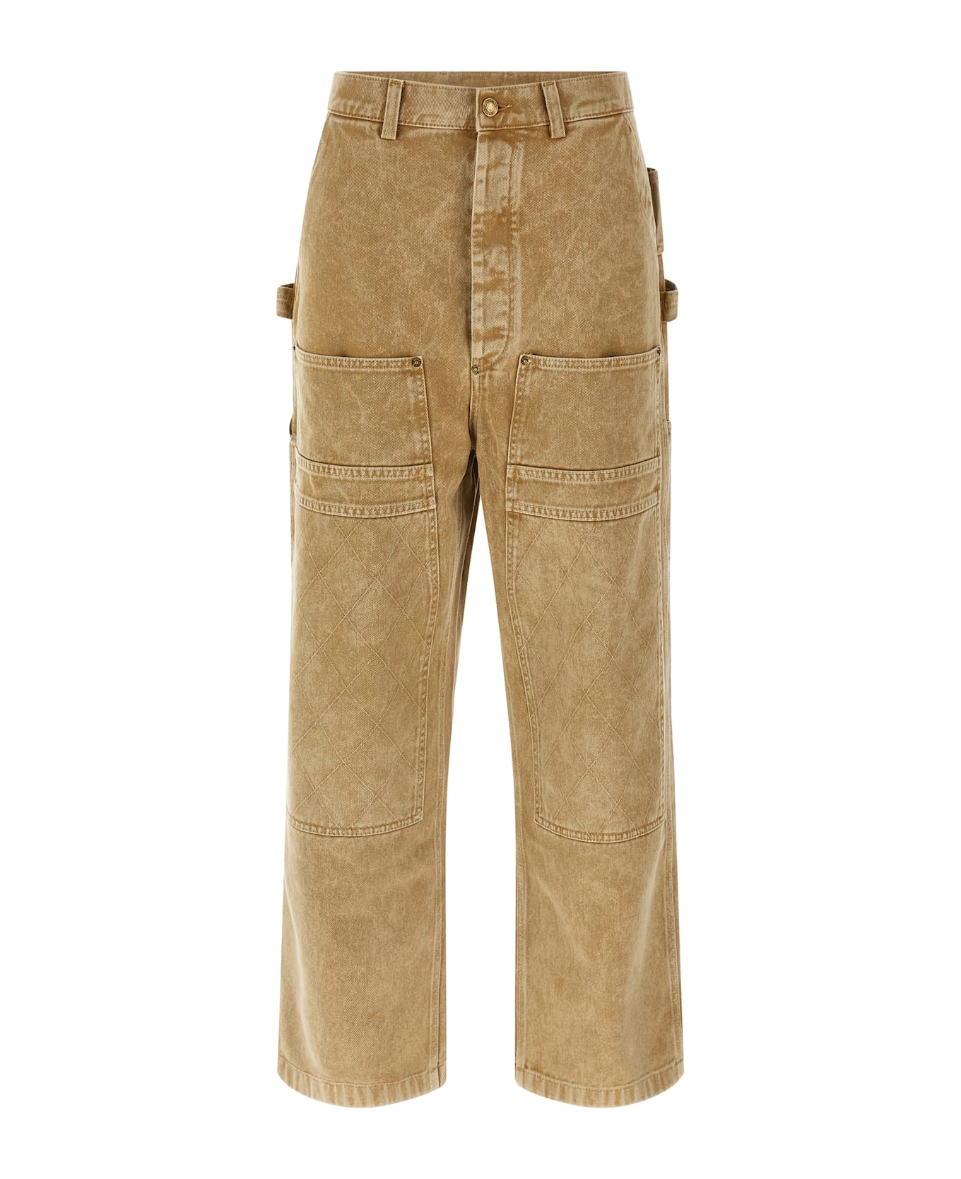 Moschino Cotton Drill Pants - Beige