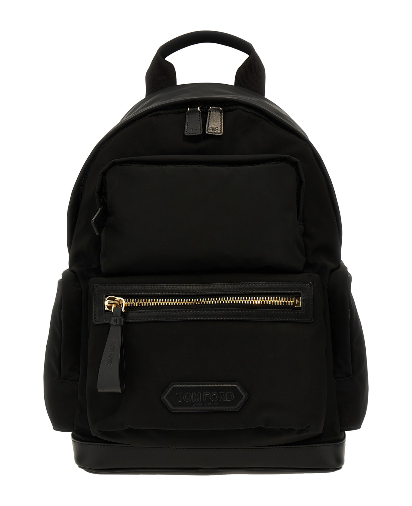 Tom Ford Logo Nylon Backpack - Black  