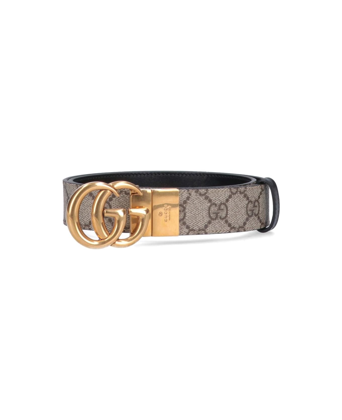 Gucci 'gg Marmont' Reversible Belt - Black ベルト