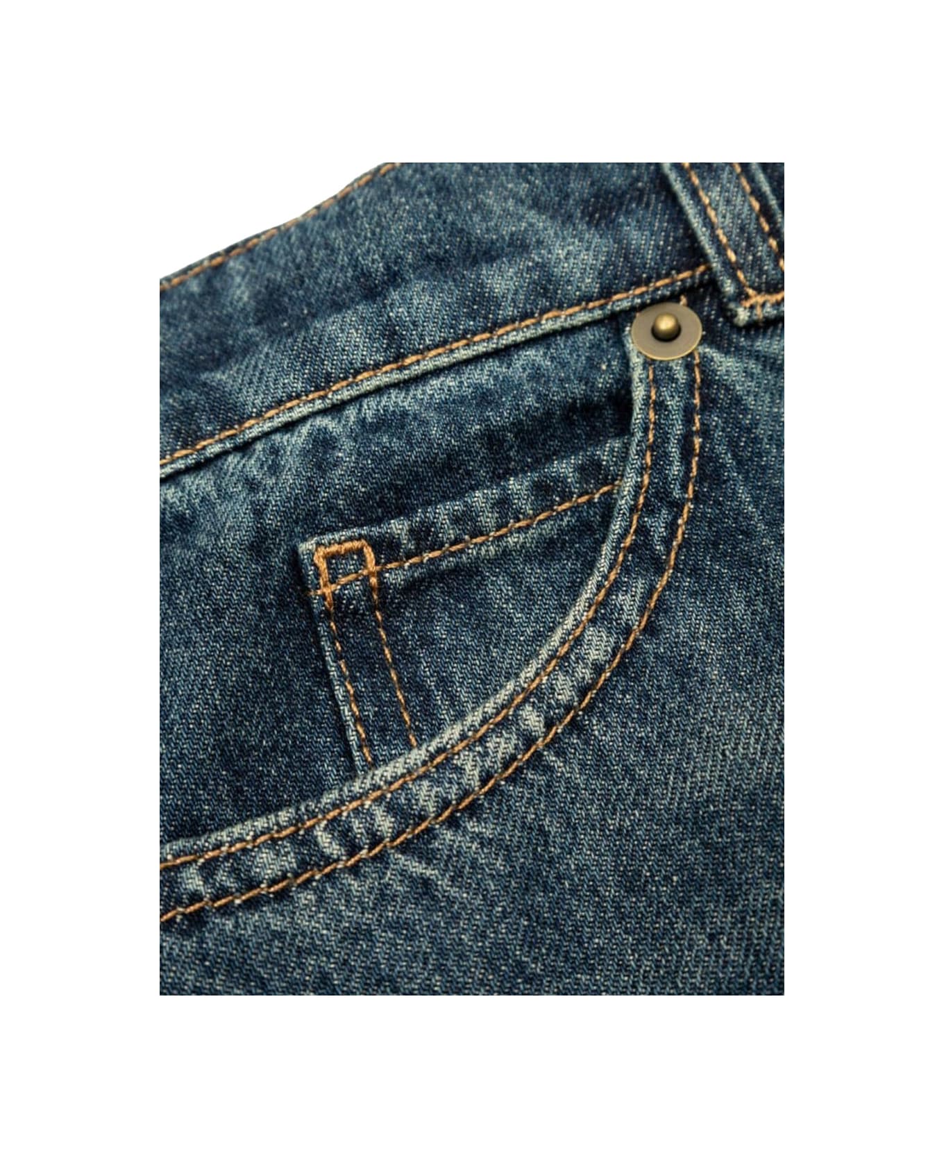 Gucci Ju Pants Eco Washed Denim/ Dark Blue/mix - DENIM