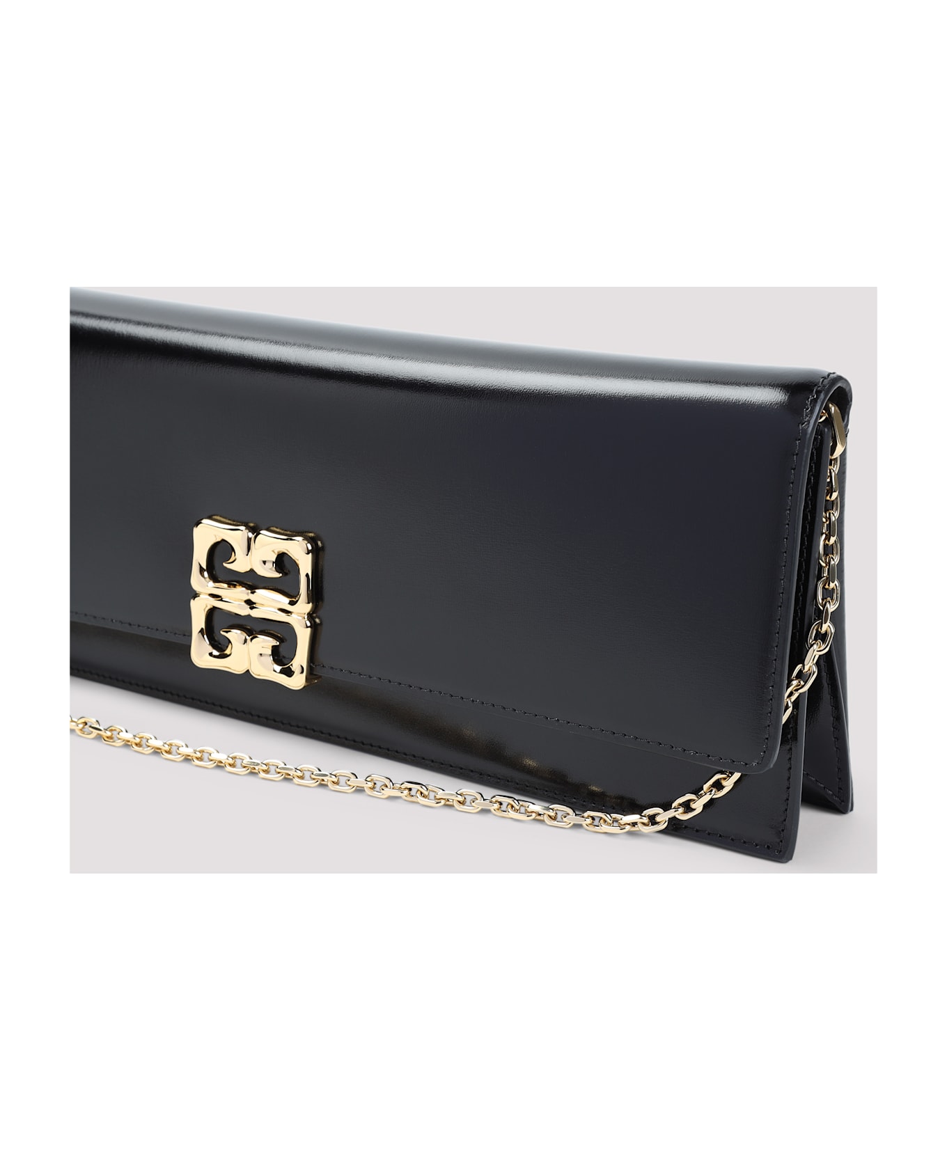 Givenchy 4g Liquid Clutch - Black