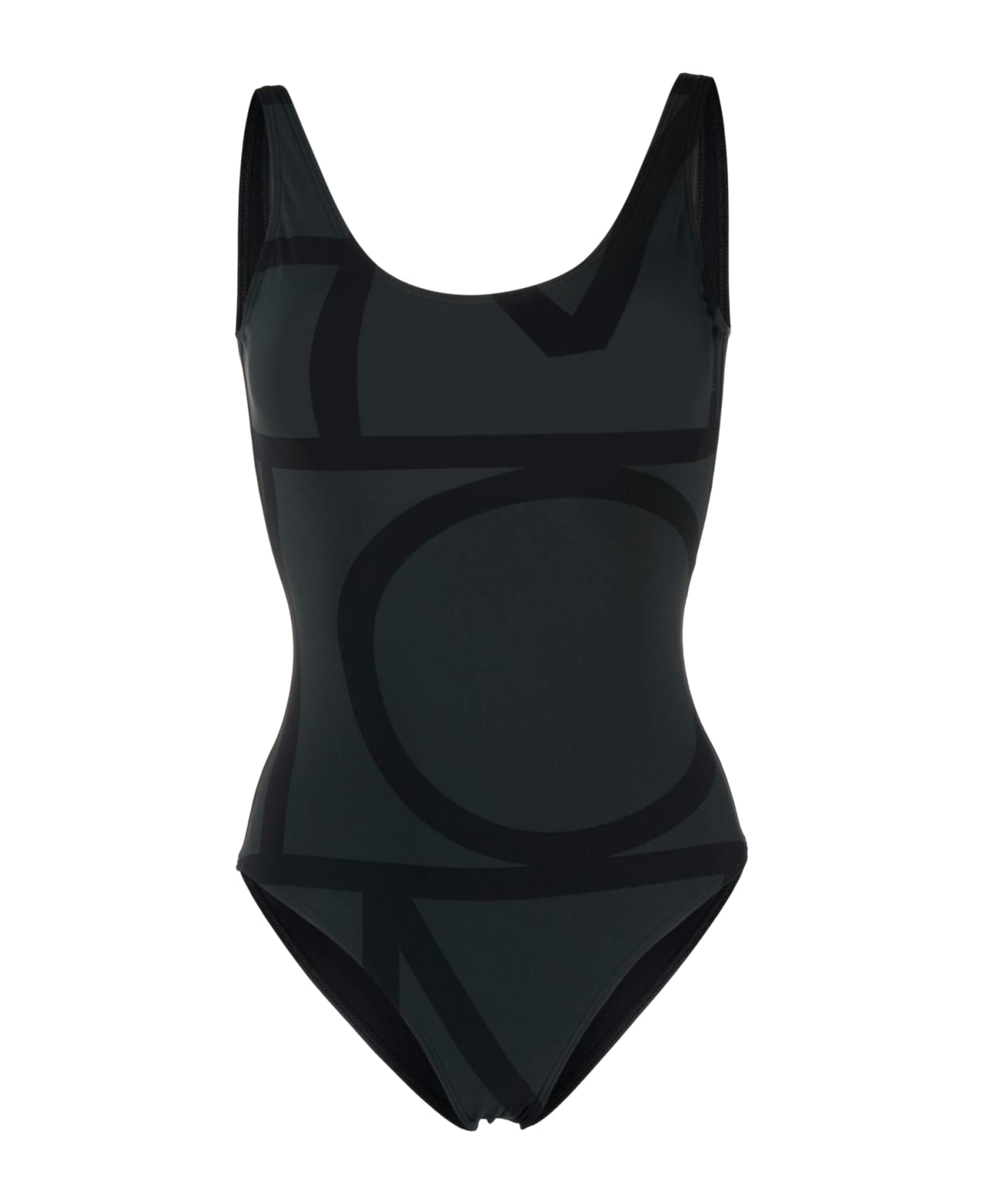 Totême Monogram Swimsuit - Black Monogram