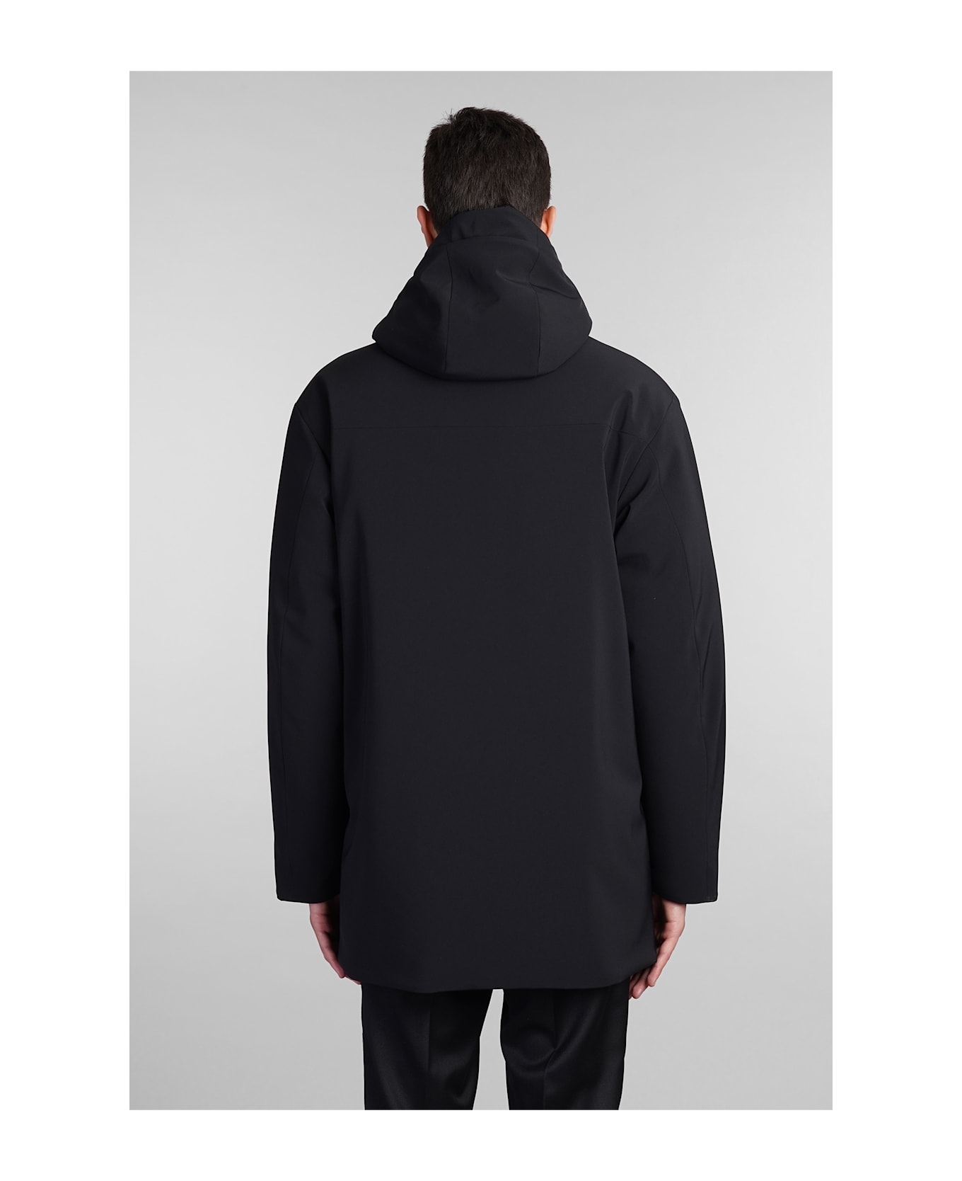 Aspesi Parka Liam Coat In Black Polyester - black