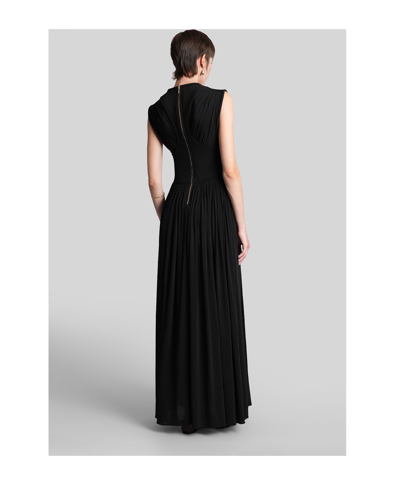 Zimmermann Long Dress In Black Viscose - black