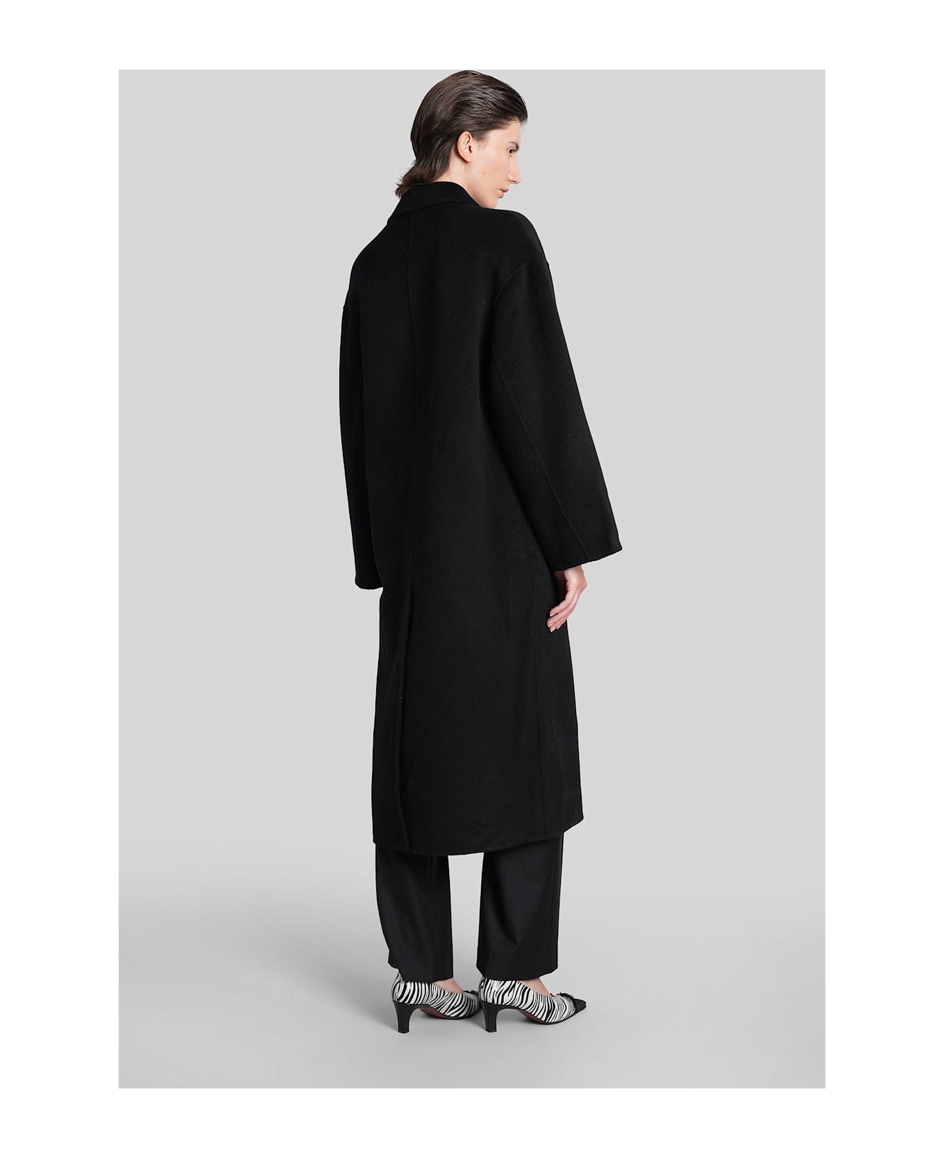 Loulou Studio Borneo Lds In Black Wool - black