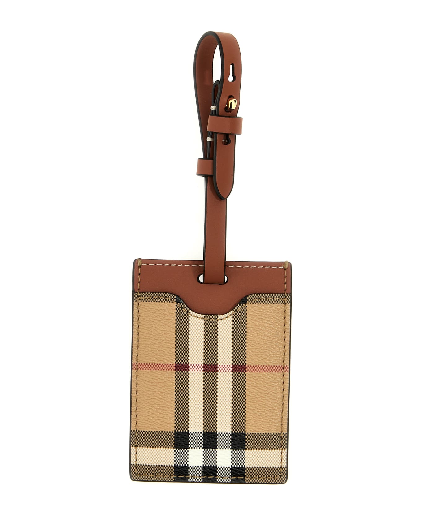 Burberry Check Suitcase Tag - Beige