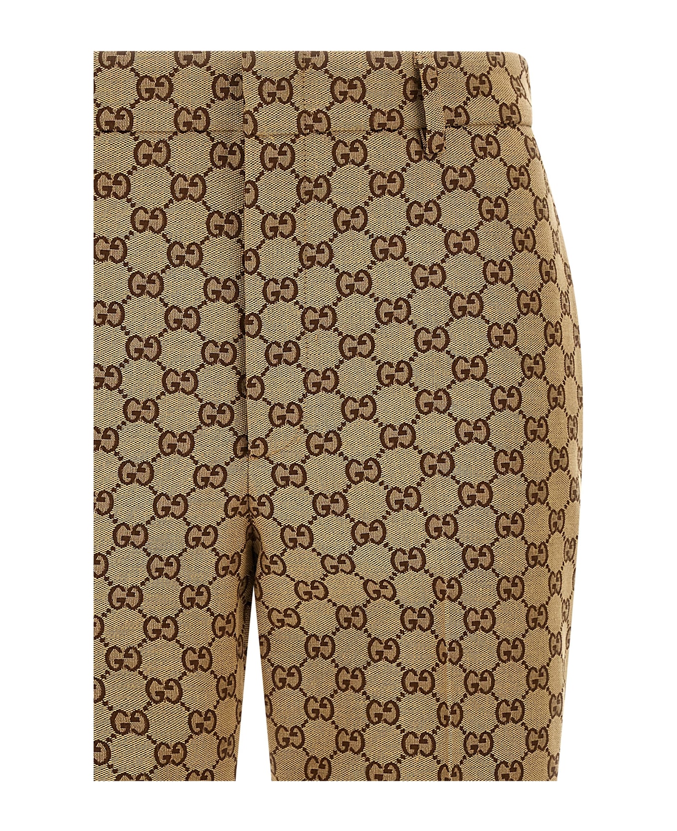 Gucci Gg Fabric Trousers - BEIGE ボトムス