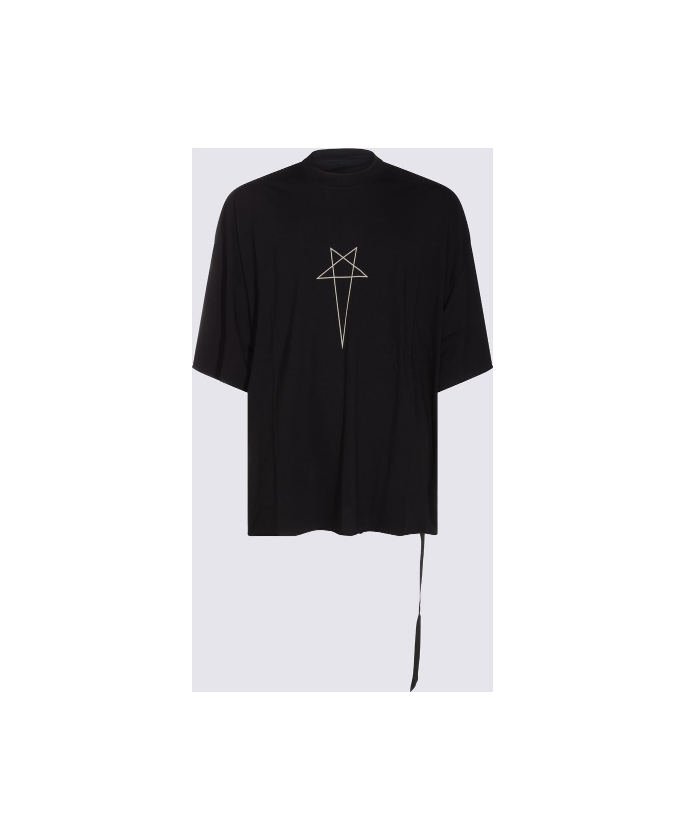 DRKSHDW Black Cotton Tommy T-shirt - BLACK/PEARL
