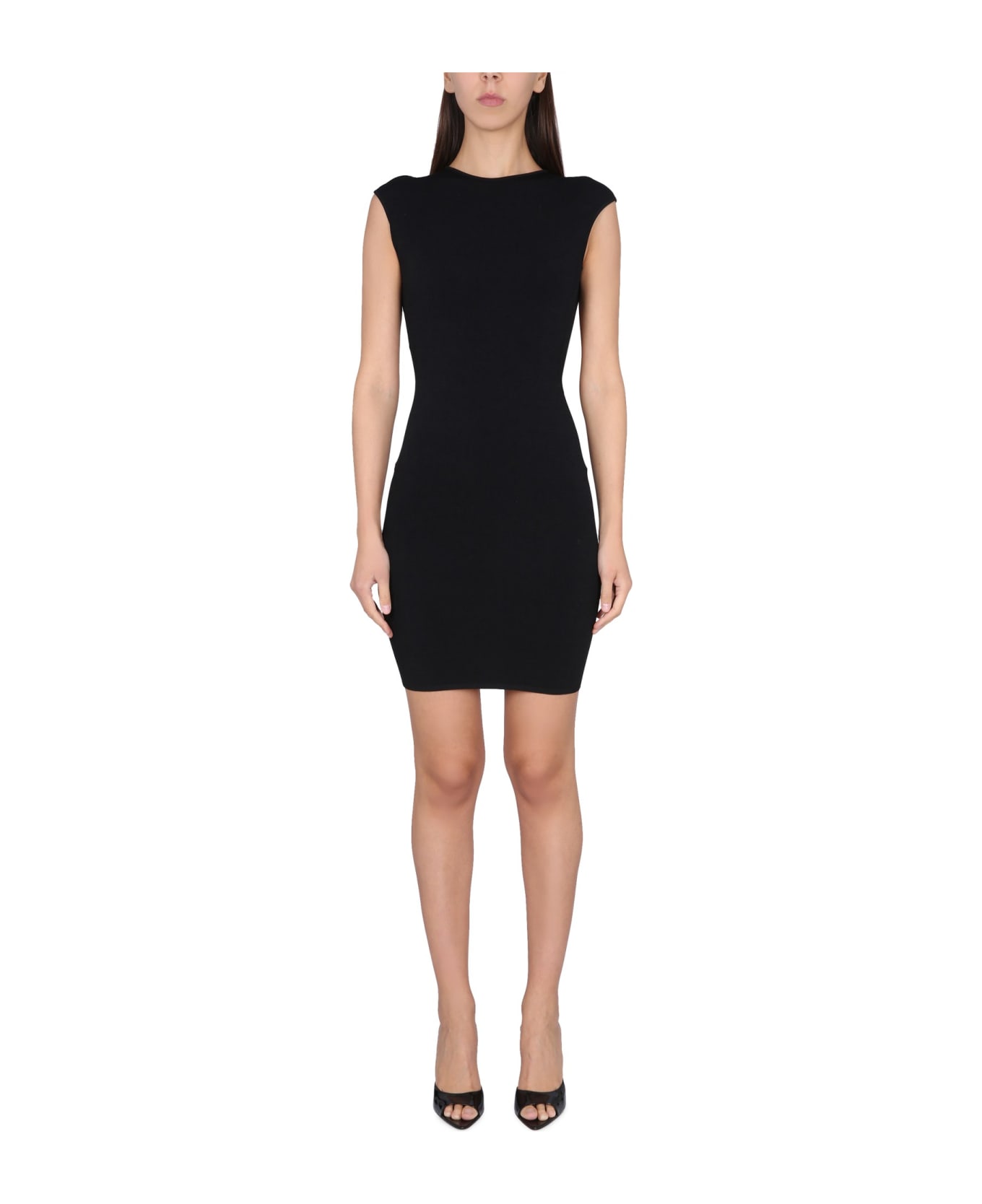 Dsquared2 Open Back Bodycon Dress - Black