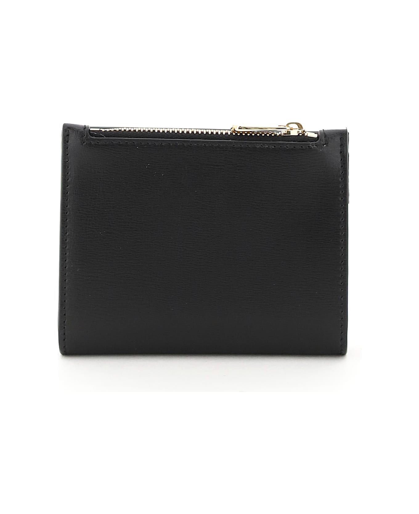 Ferragamo Vara Bow Compact Wallet - BLACK