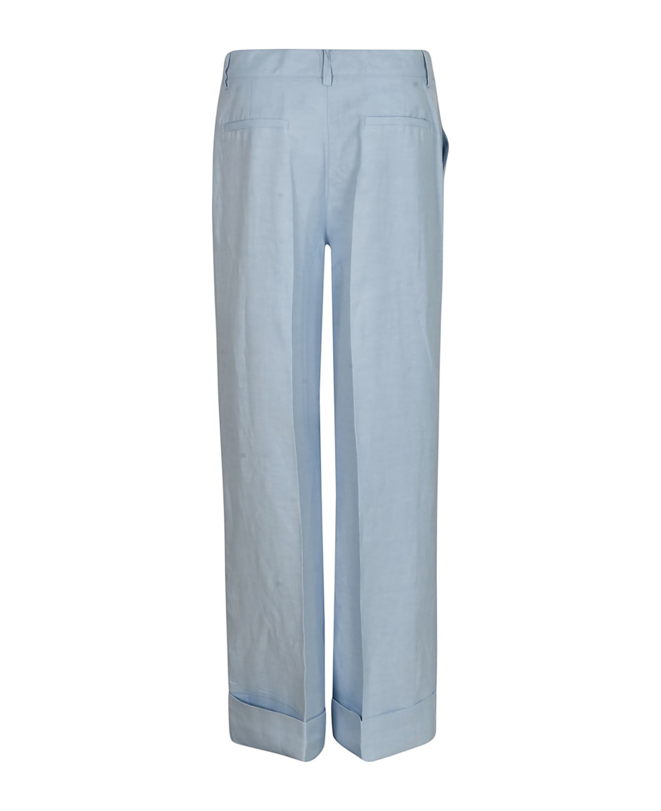 Parosh Straight Buttoned Trousers - Azure