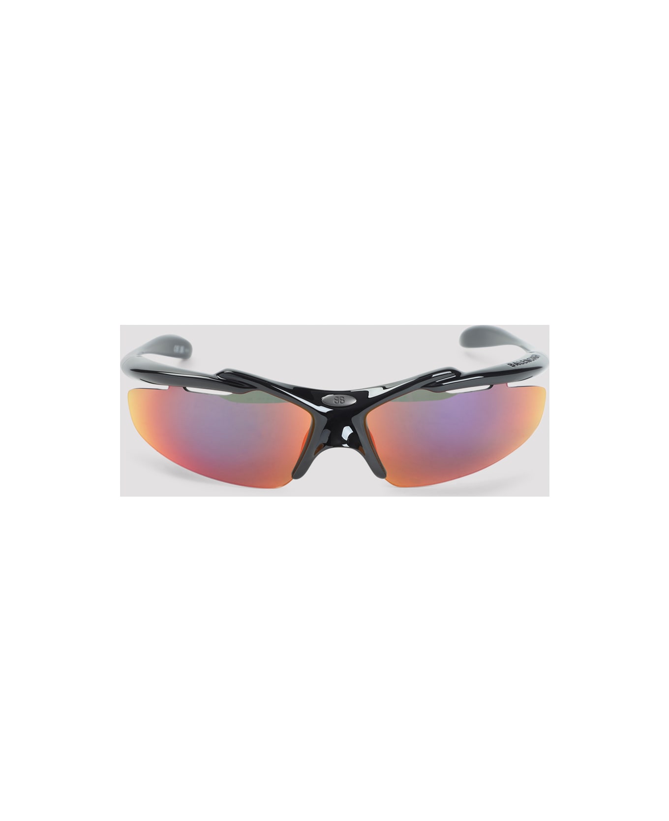 Balenciaga Turbo D-fram Bb0464s Sunglasses - Black Mirr Infrared