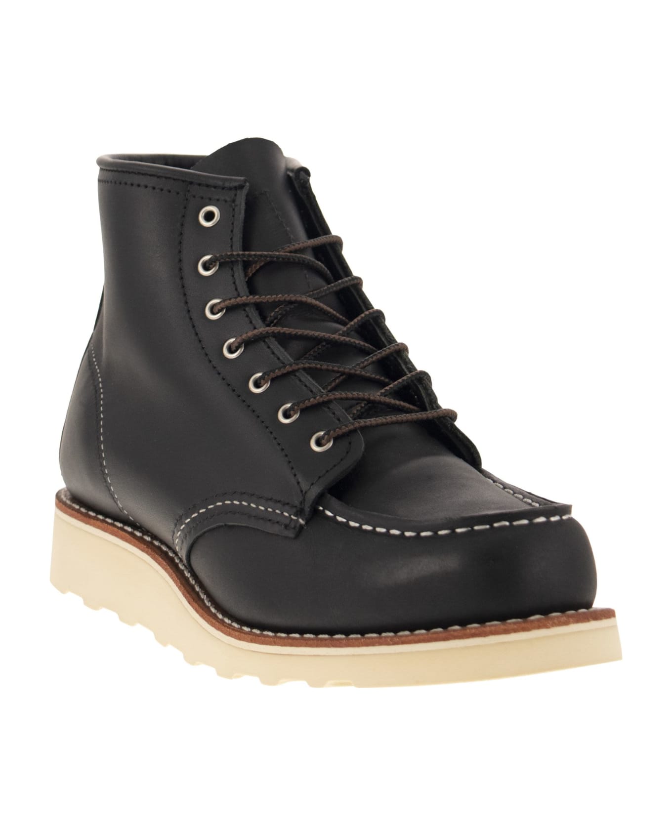 Red Wing Classic Moc - Leather Ankle Boot - Black