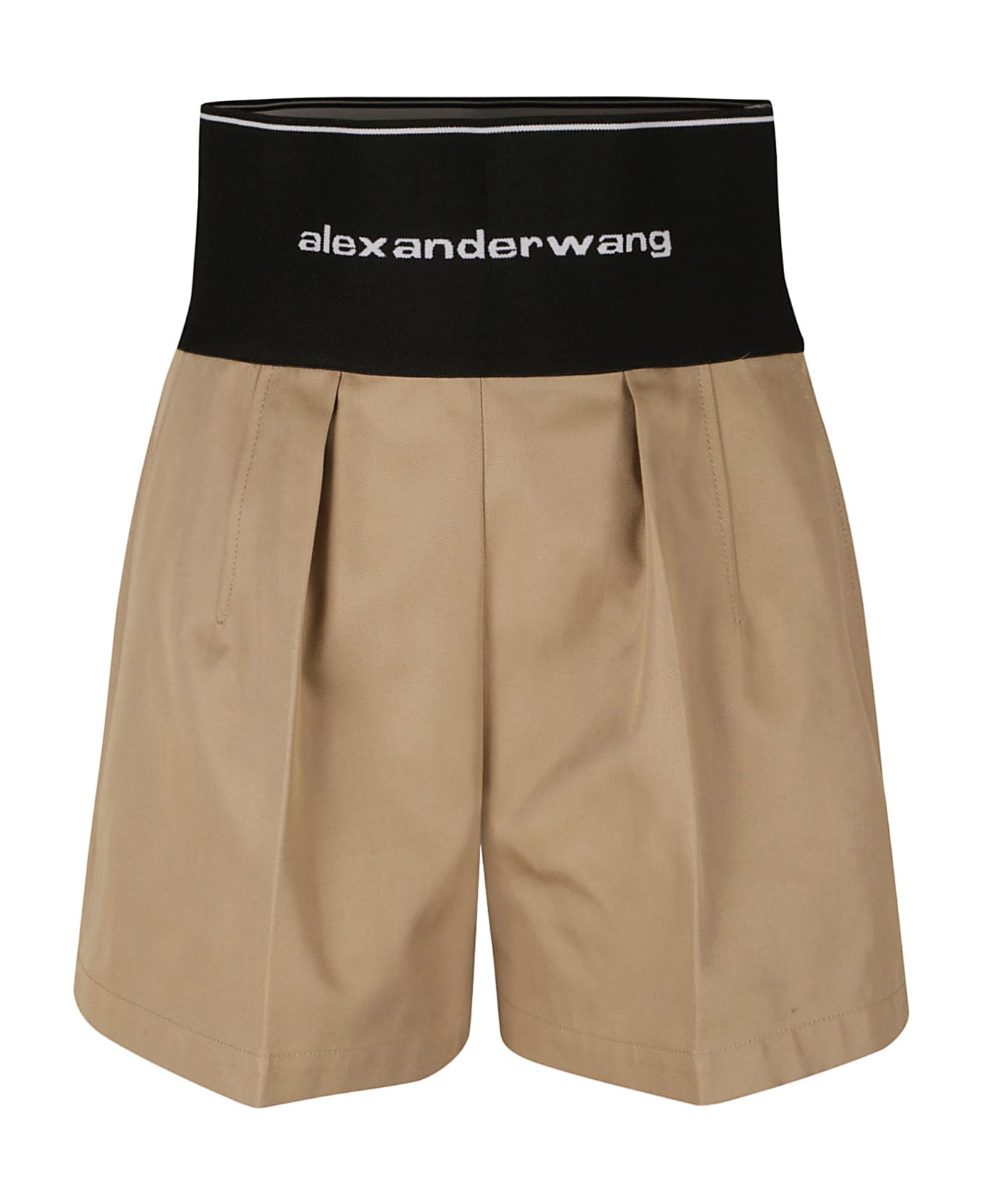 Alexander Wang Safari High Waist Shorts - CHINO