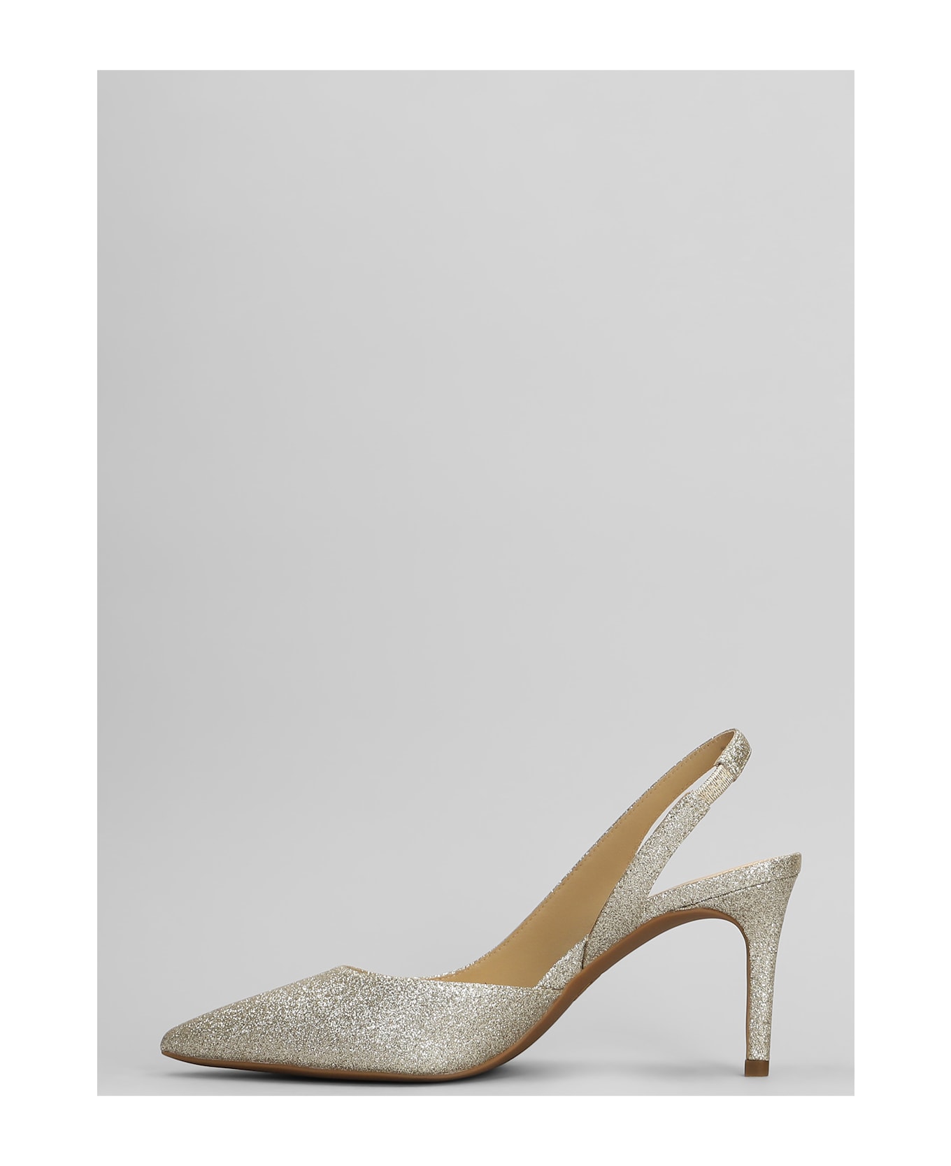 Michael Kors Alina Pumps In Gold Glitter - gold