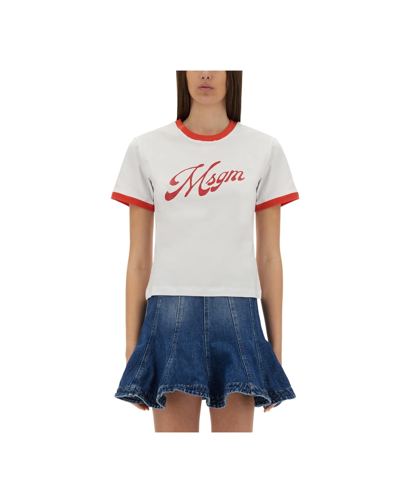 MSGM T-shirt With Logo - WHITE