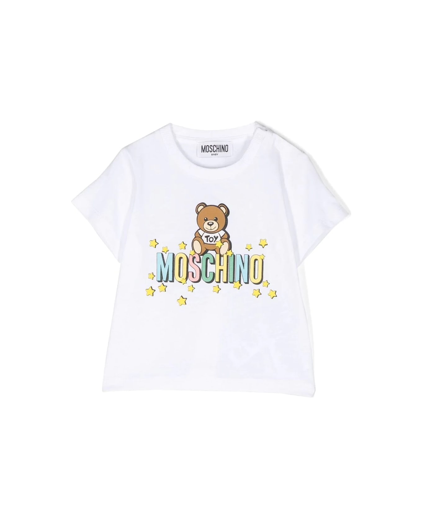 Moschino T-shirt With Teddy Bear Print - White