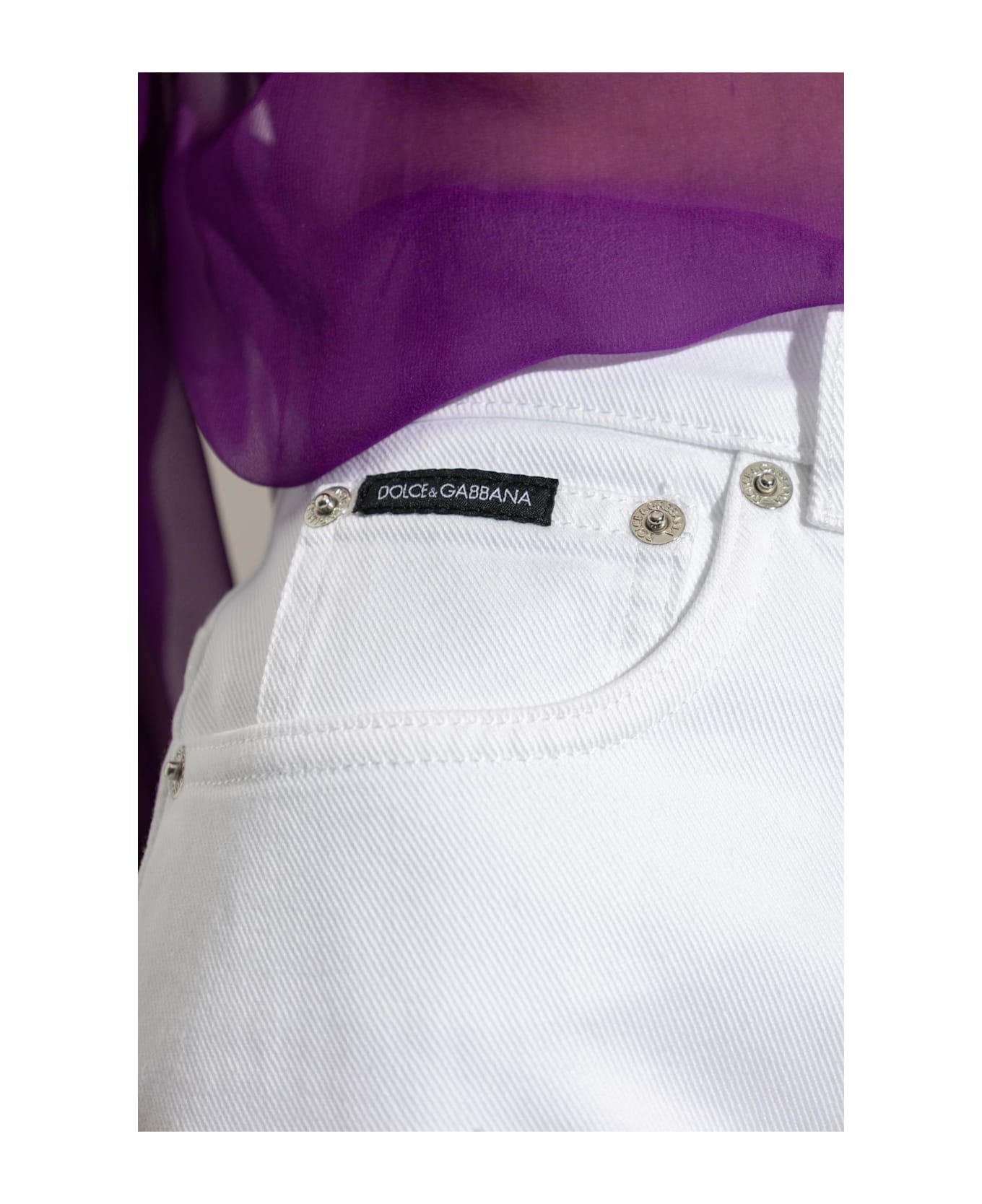 Dolce & Gabbana Wide-leg Jeans - White