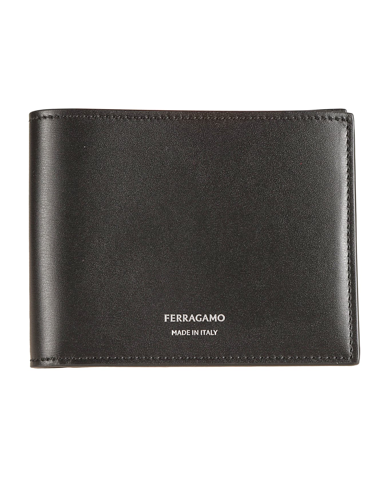 Ferragamo Logo Classic Card Holder - Black 財布