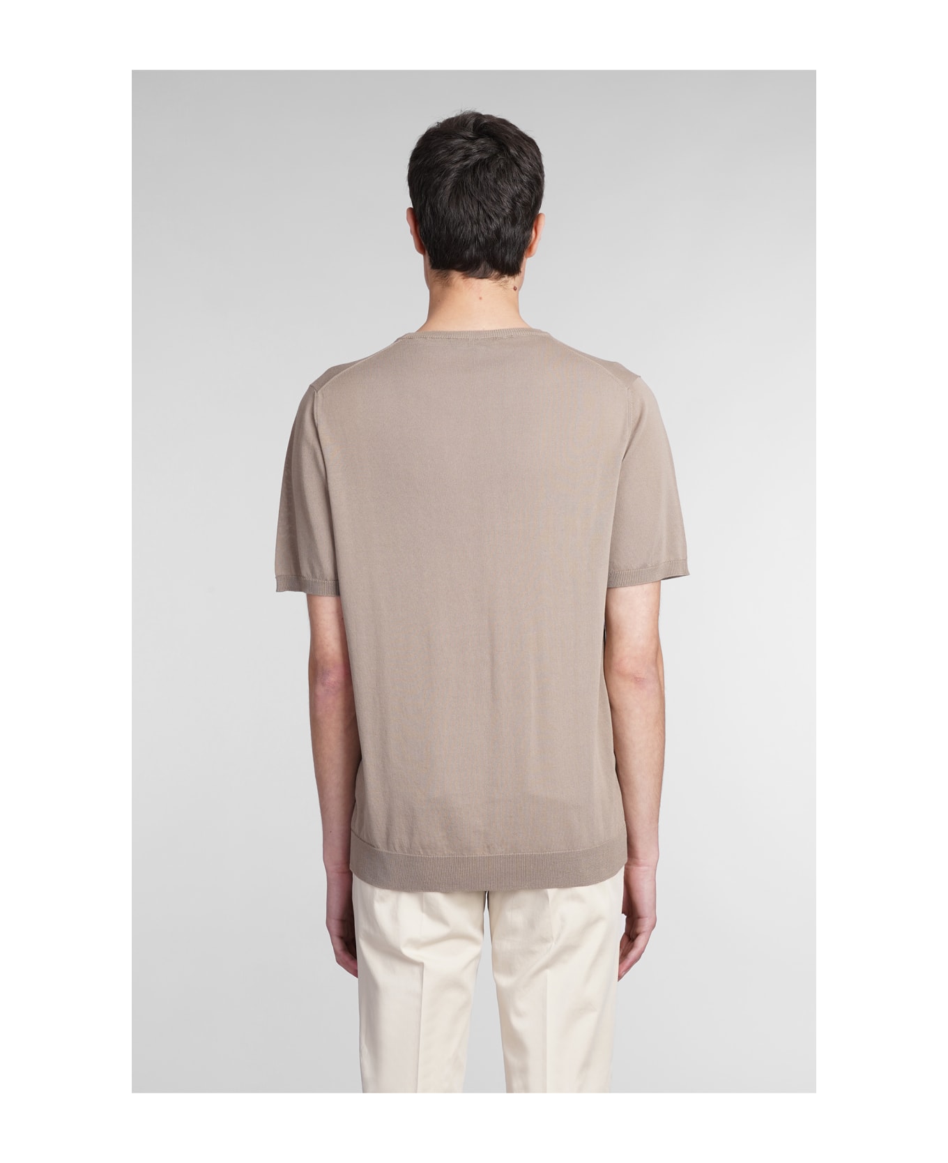 Roberto Collina Knitwear In Taupe Cotton - ELEPHANT
