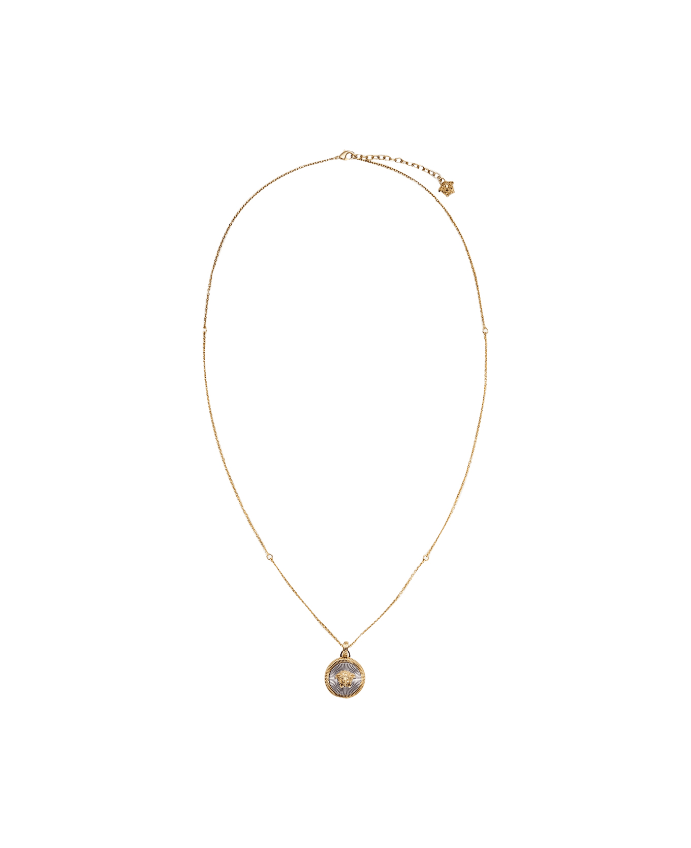 Versace Medusa Gold Brass Necklace - Versace Gold Palladium