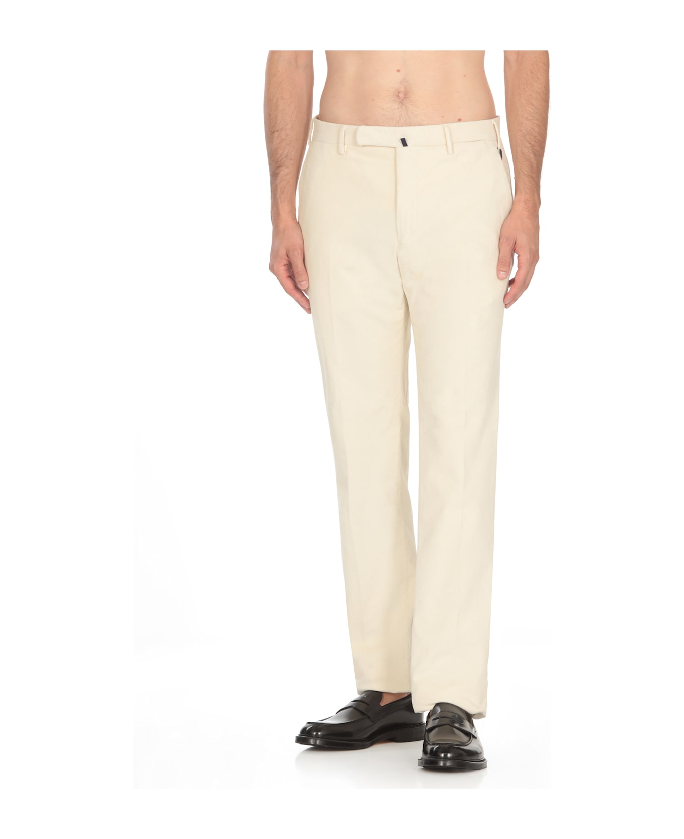 Incotex Cotton Pants - Ivory