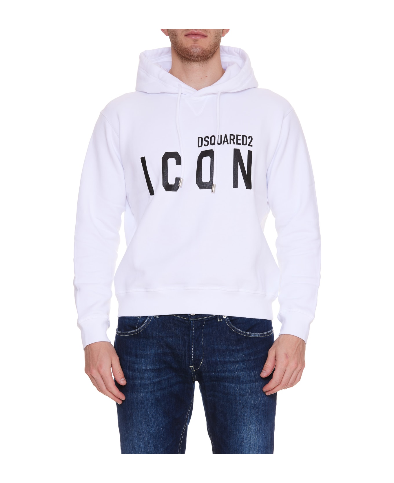 Dsquared2 Icon Hoodie - WHITE