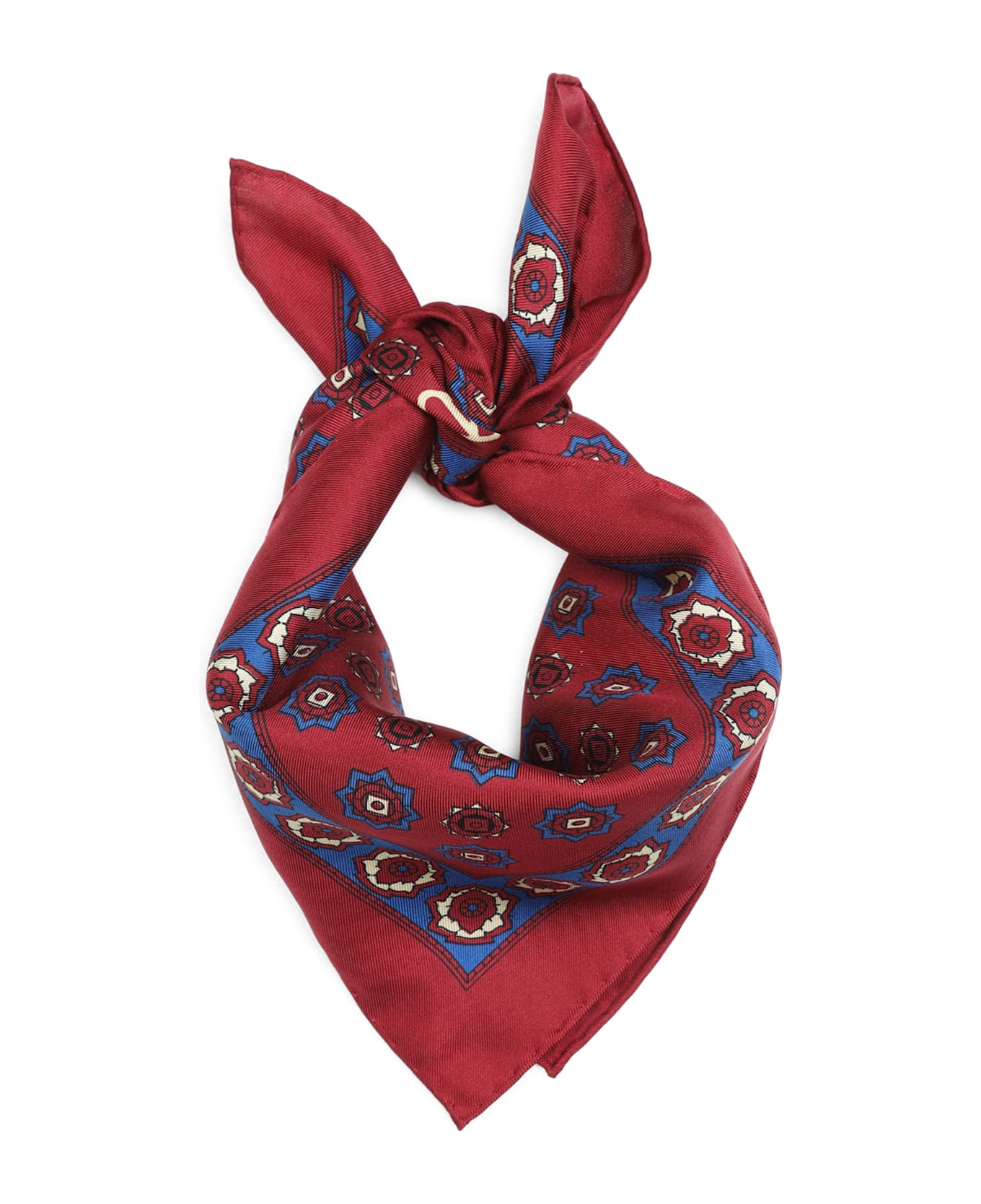 Valentino Garavani Foulard - Rdm Bordeaux Bluette Beige