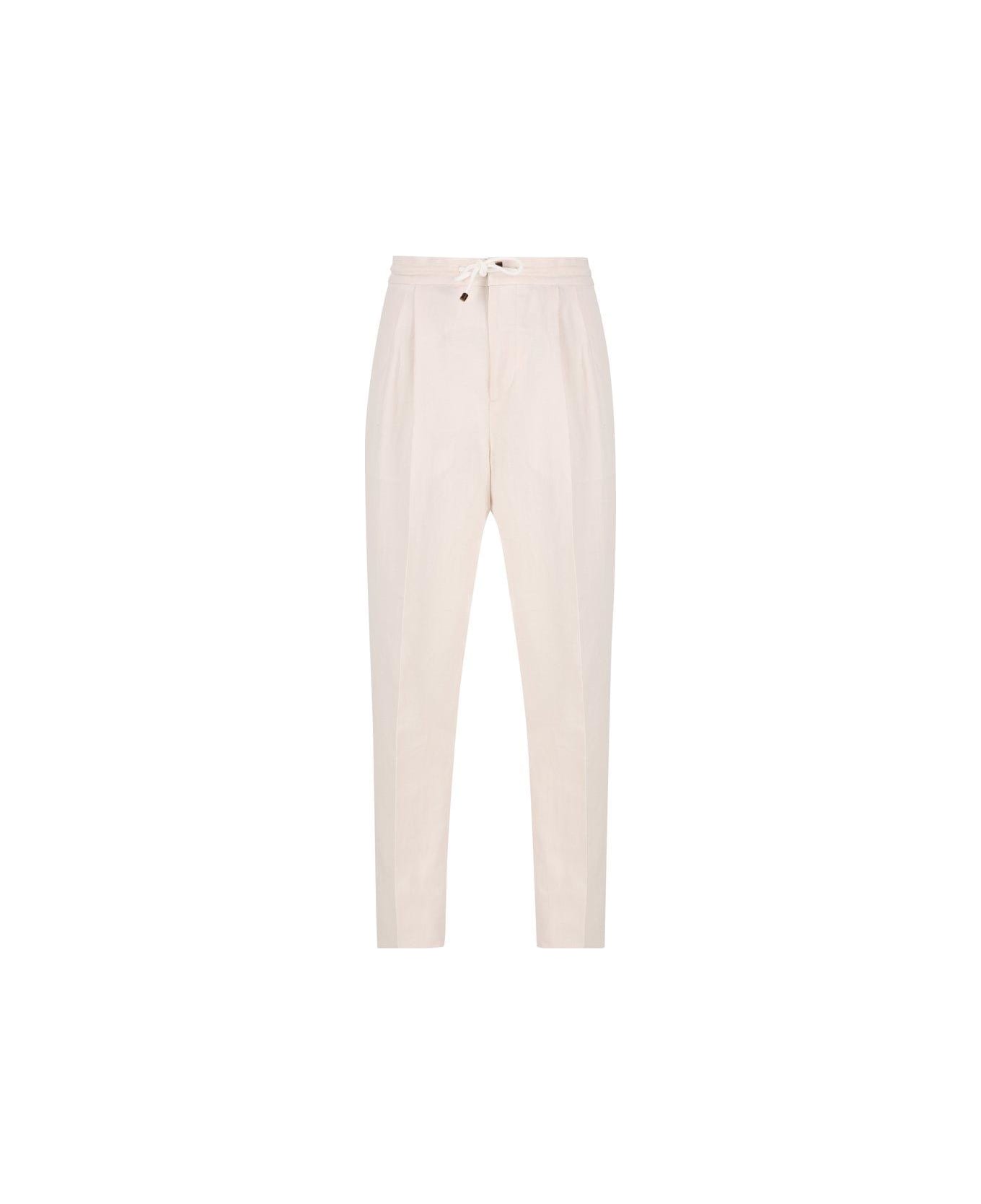 Drawstring Tapered Leg Trousers - Thumbnail 2