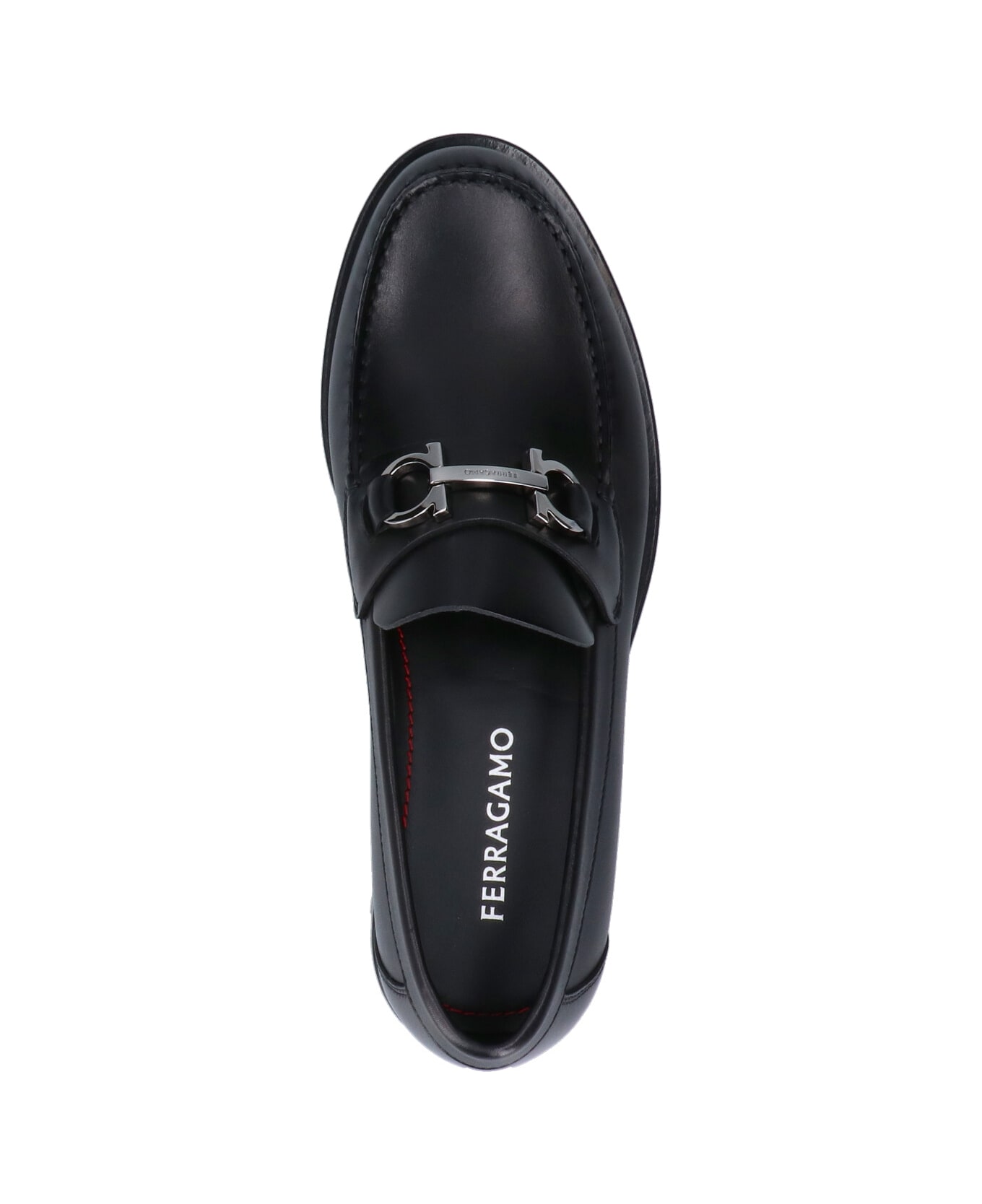 Ferragamo 'gancini' Loafers - Black