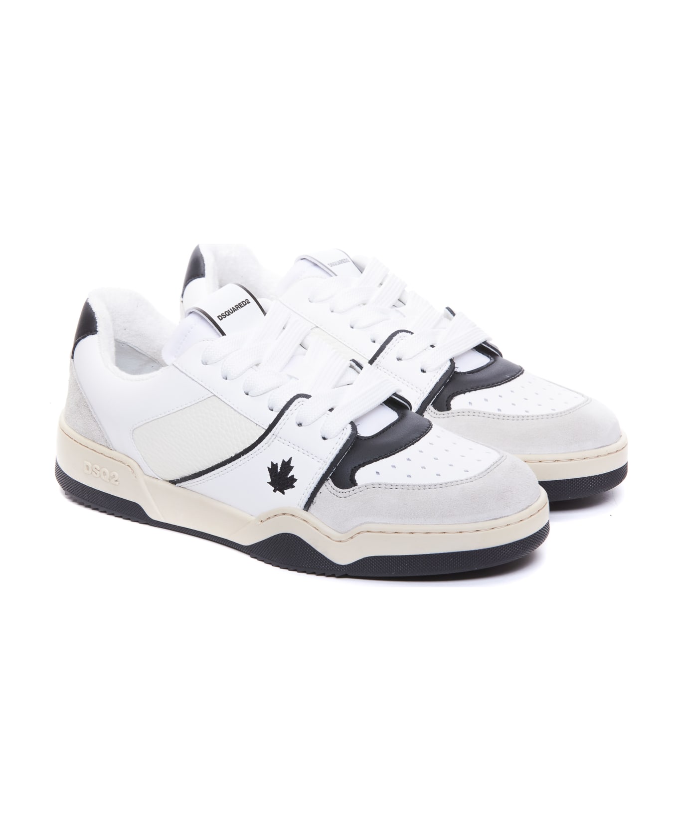 Dsquared2 Spiker Sneakers - WHITE, black