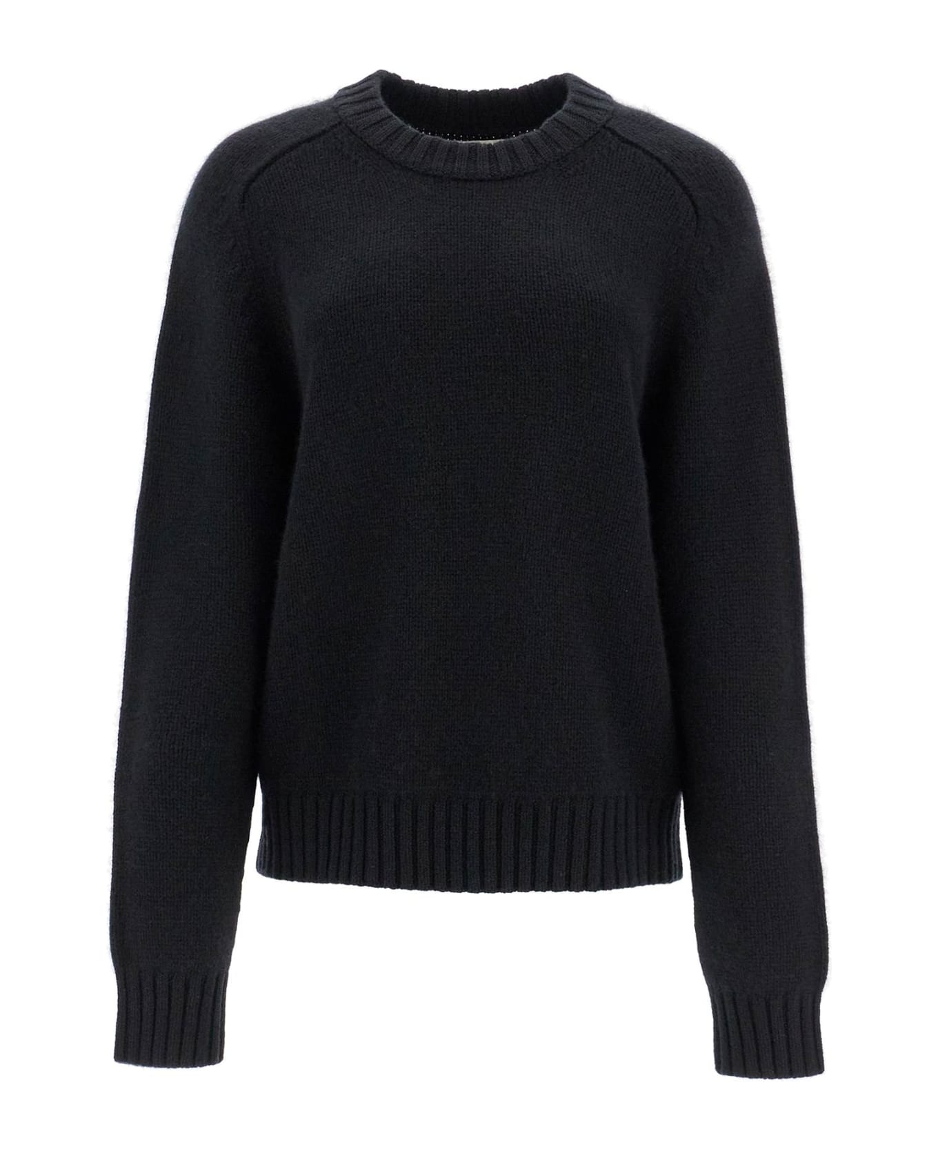 Khaite Long-sleeved Crewneck Jumper - BLACK (Black)