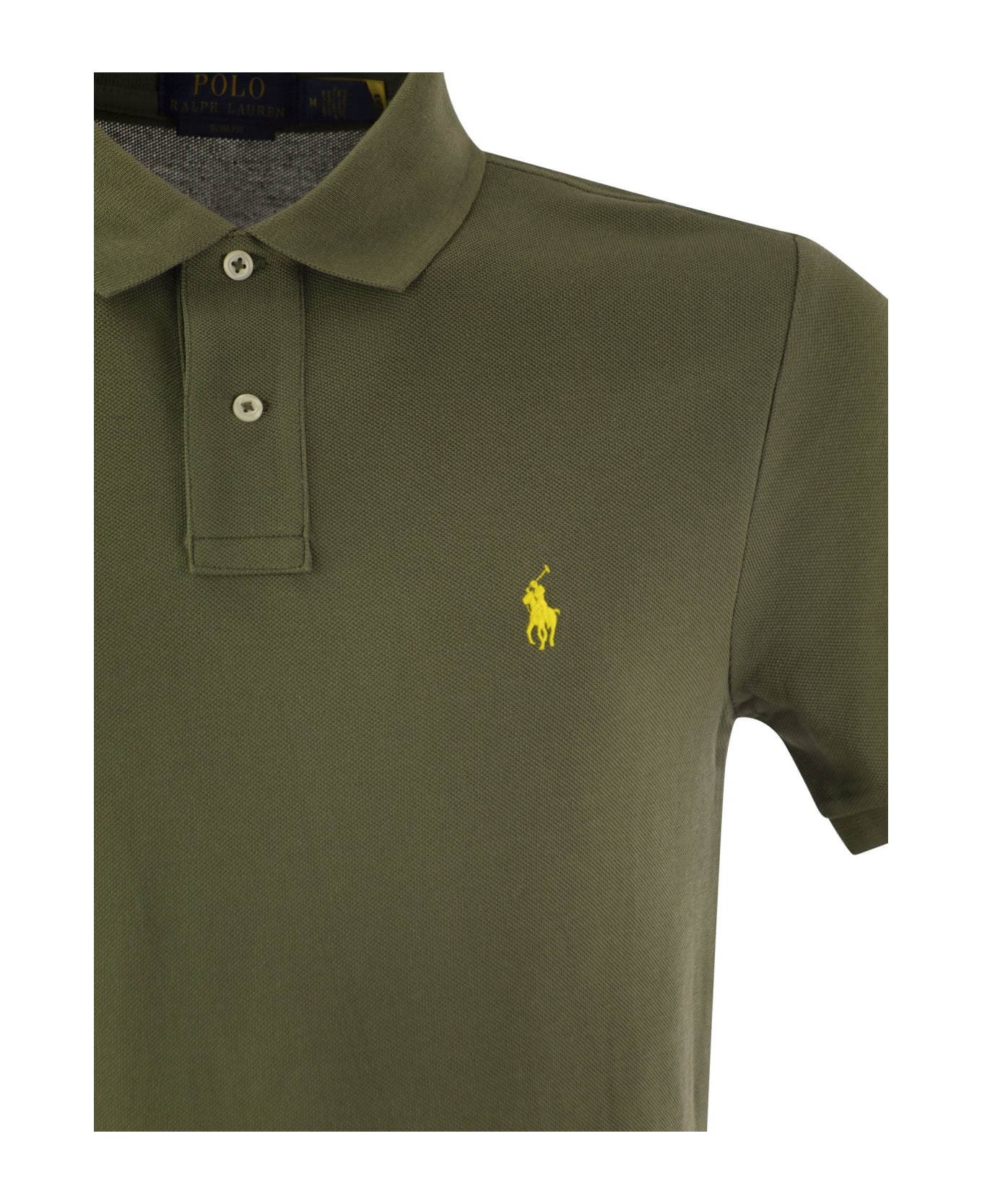 Polo Ralph Lauren Slim-fit Pique Polo Shirt - Sage