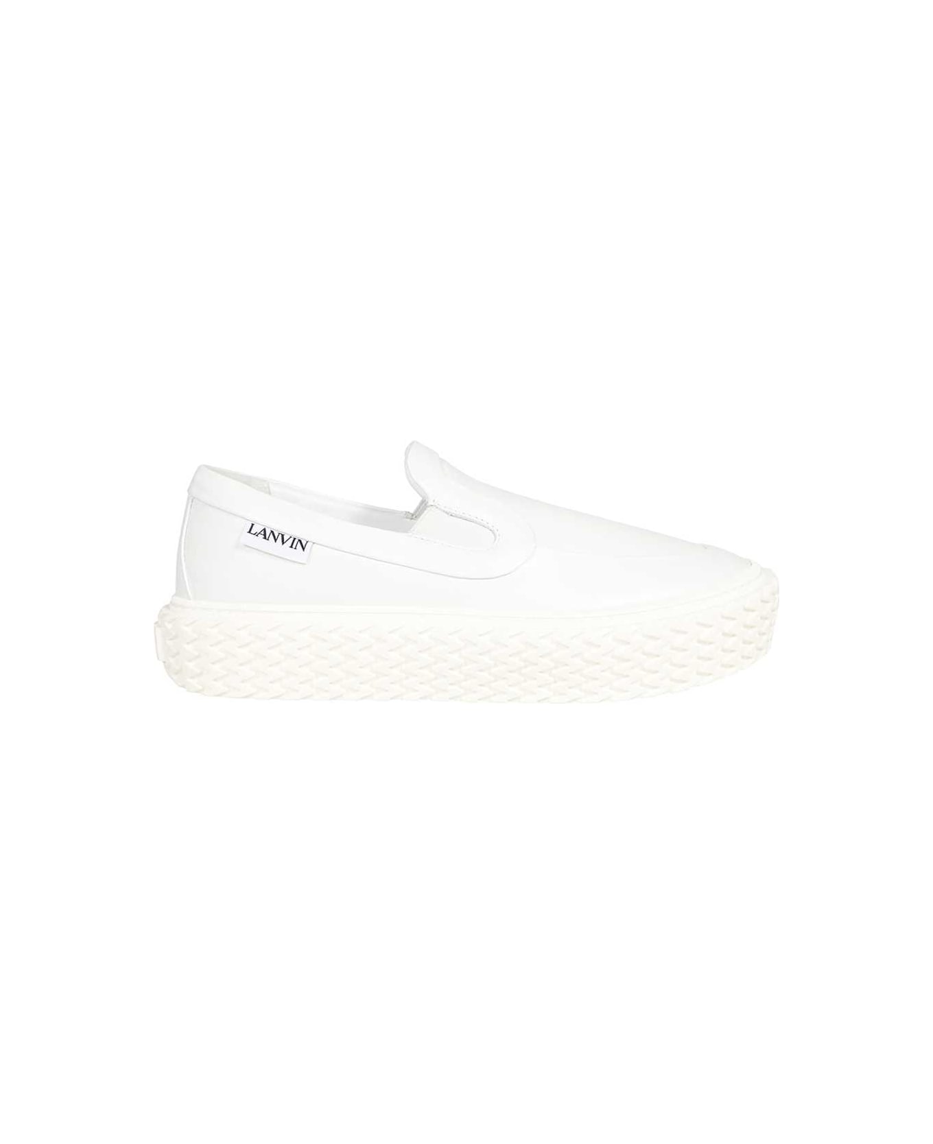 Lanvin Leather Slip-on - White