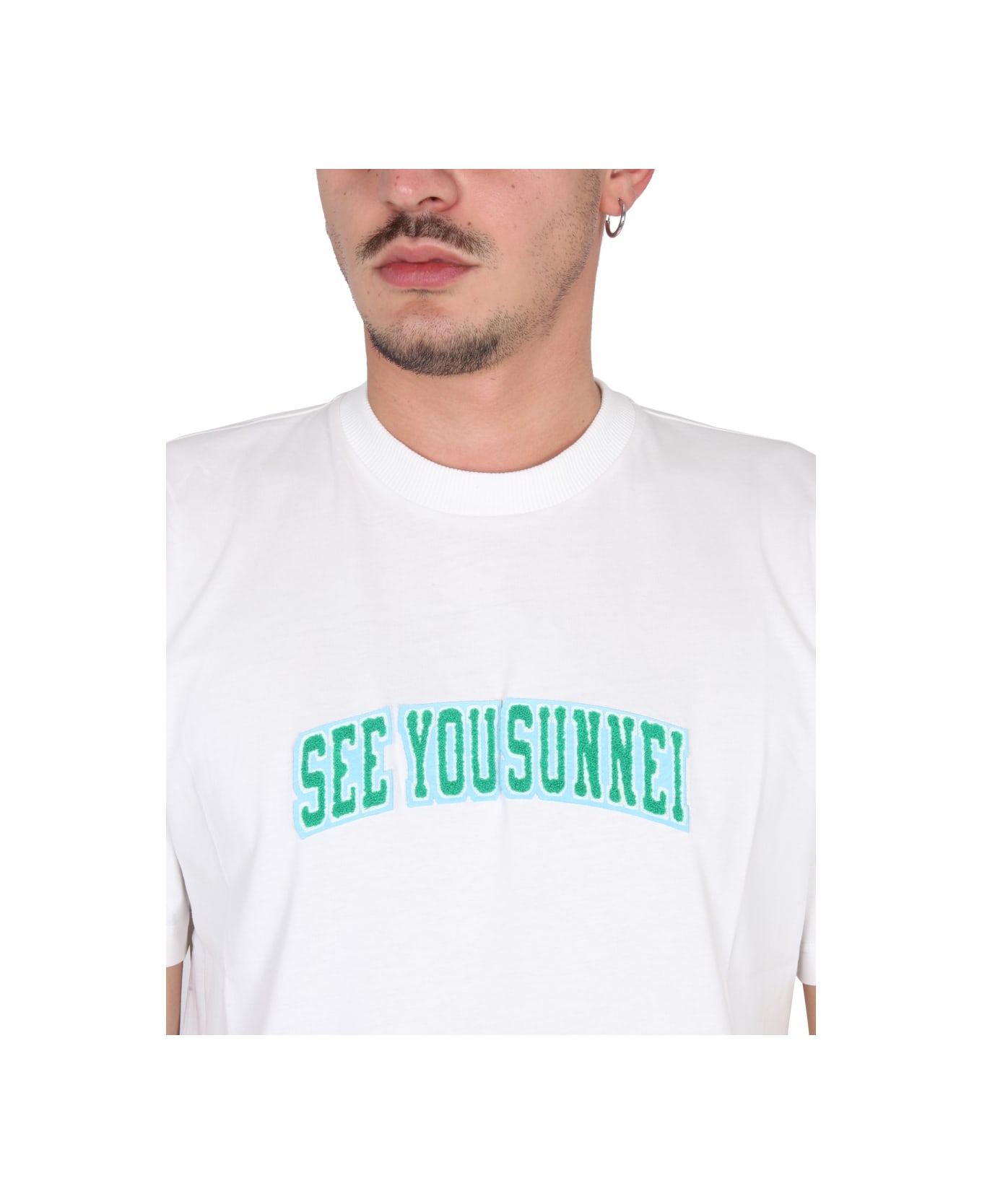 Sunnei "see You Sunnei" T-shirt - WHITE