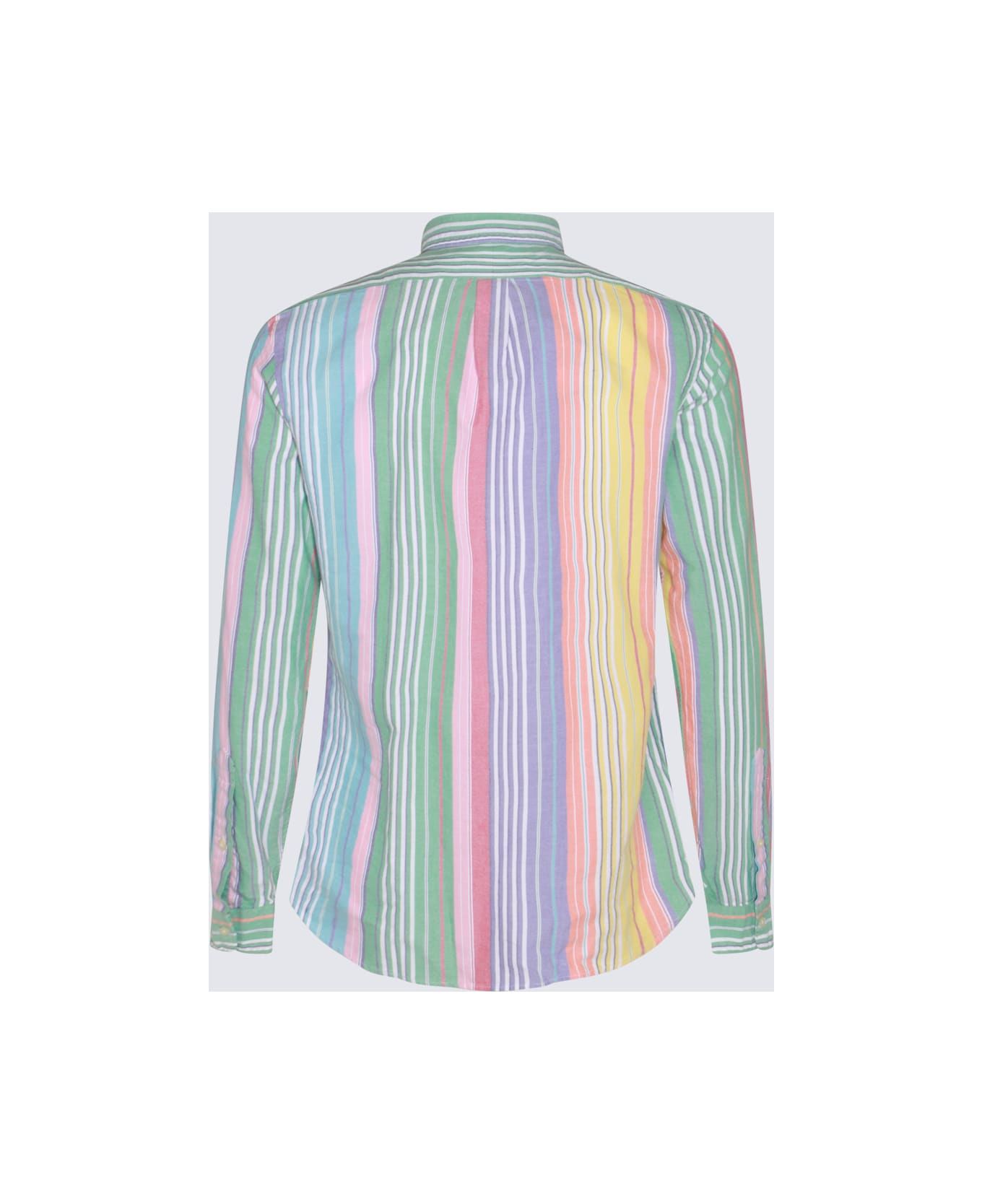 Polo Ralph Lauren Multicolor Cotton Shirt - 6346A GREEN/YELLOW MULTI